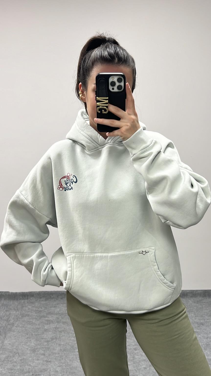 JAK SU YEŞİLİ İÇİ PAMUKLU SWEAT