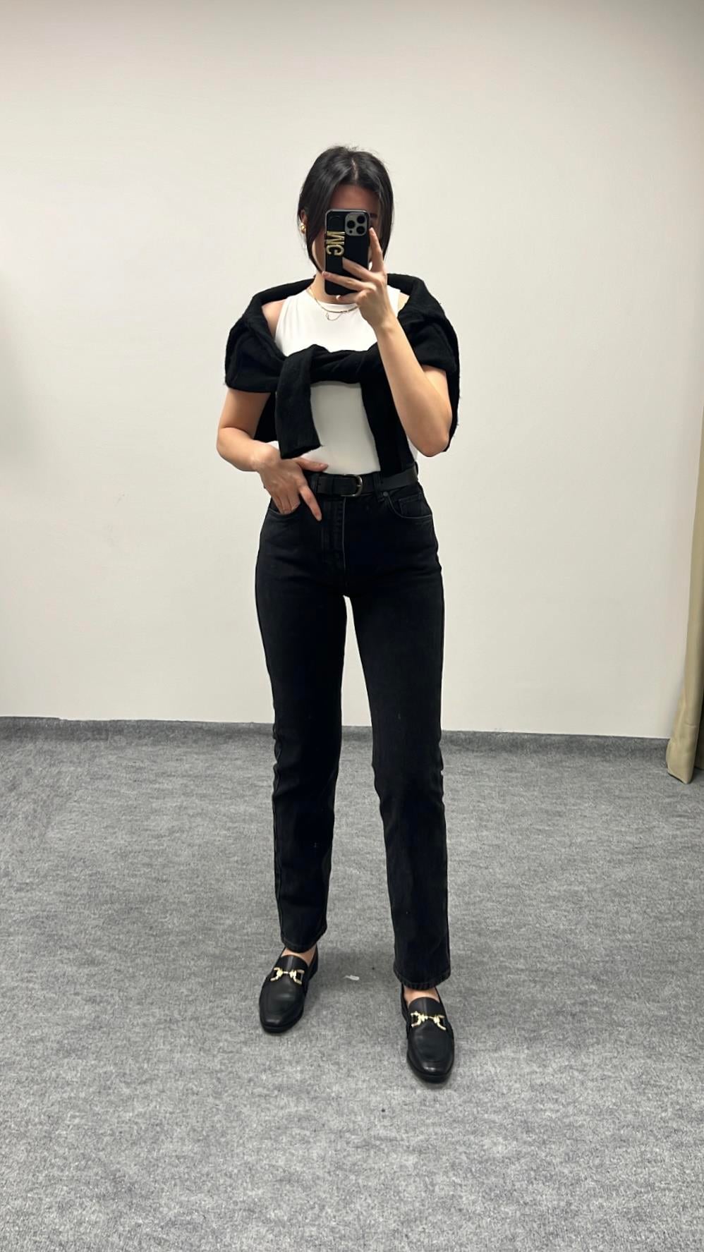 MAD ANTRASİT MOM FIT JEAN