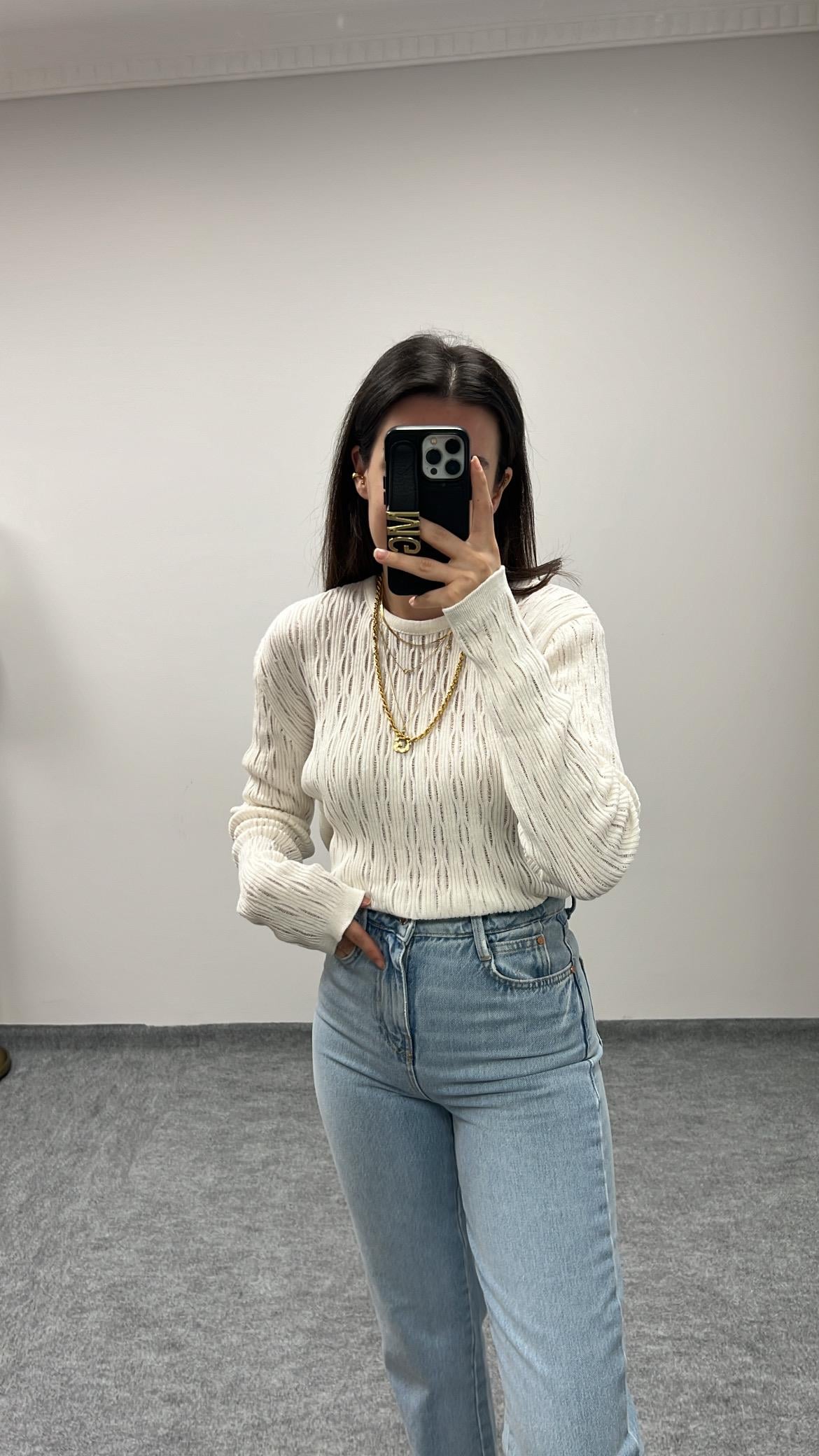 MAD BEYAZ ÖRME TRİKO