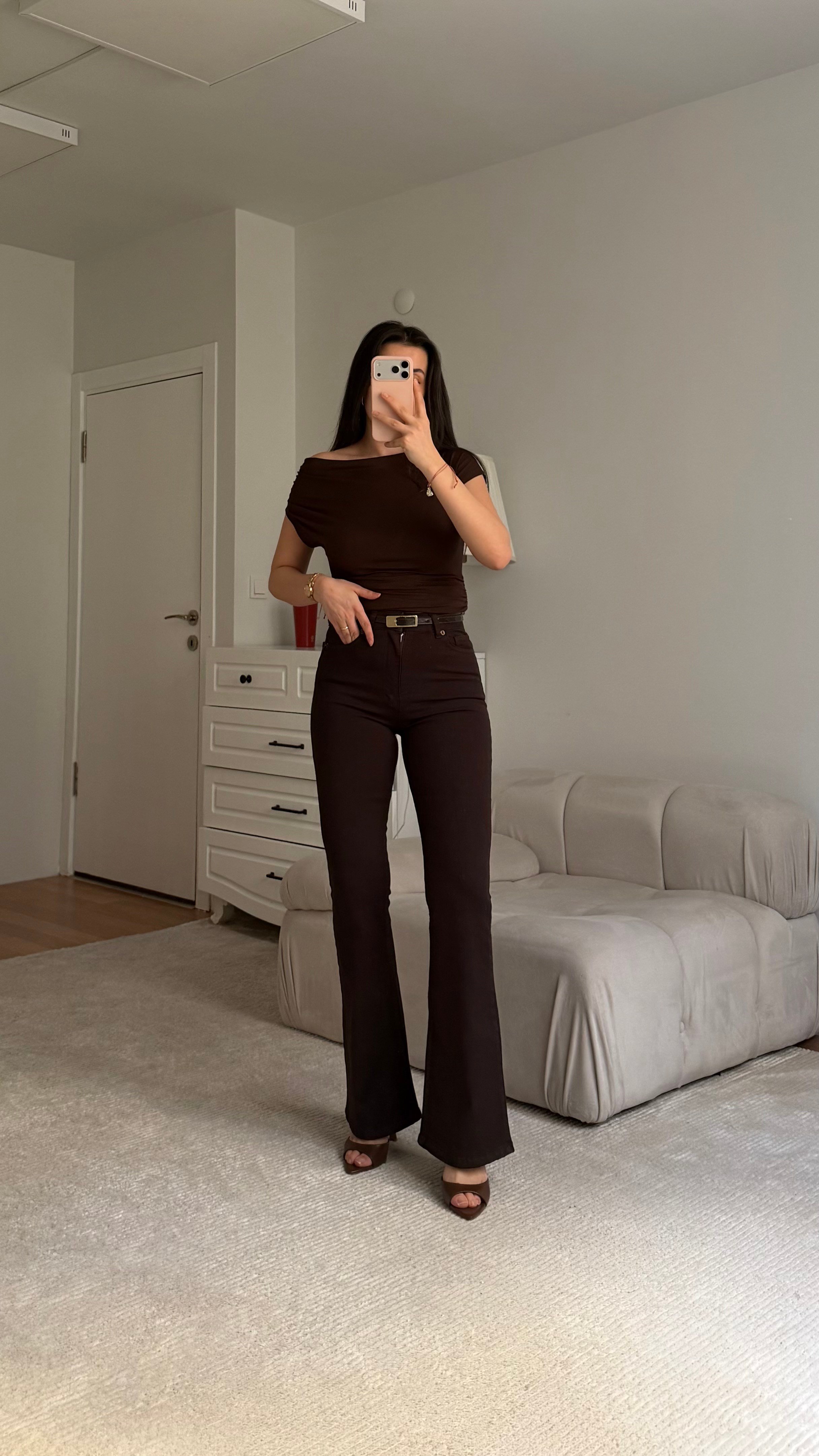 Marka Acı Kahve Flare Jean