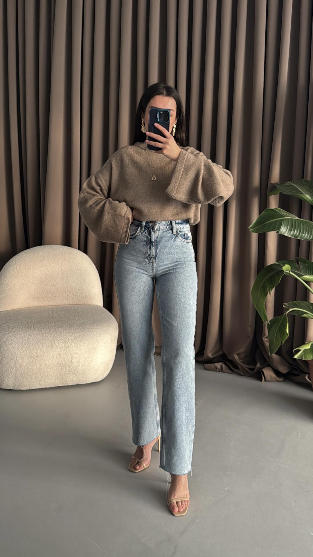 Marka Donuk Mavi Straight Fıt Jean