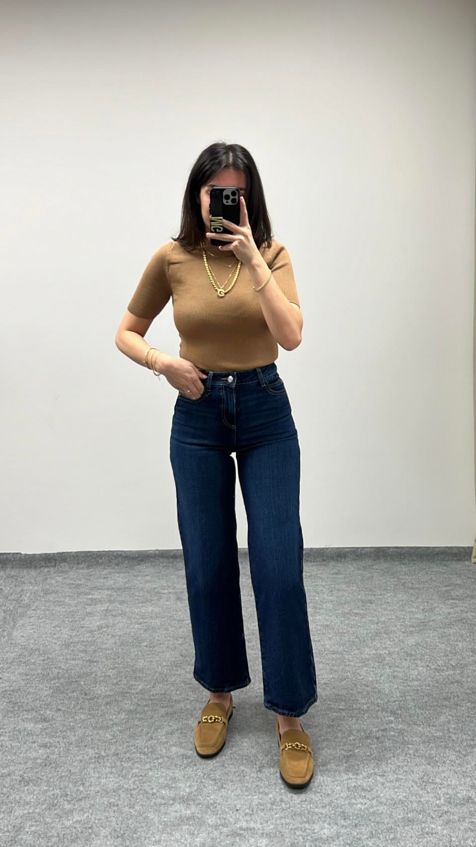MARKA LACİ YÜKSEK BEL STRAIGHT JEAN