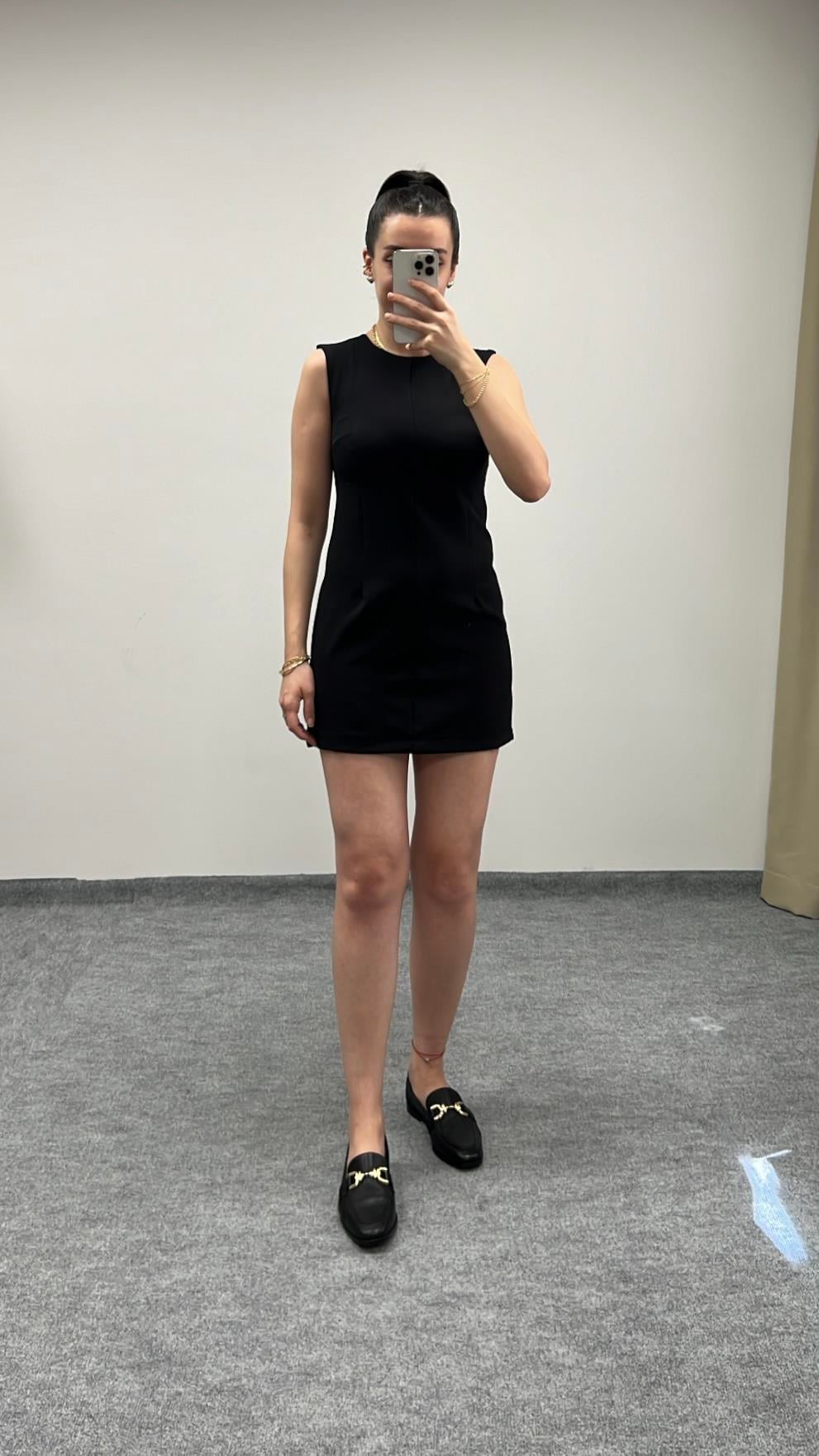 MARKA MİNİ SİYAH ELBİSE