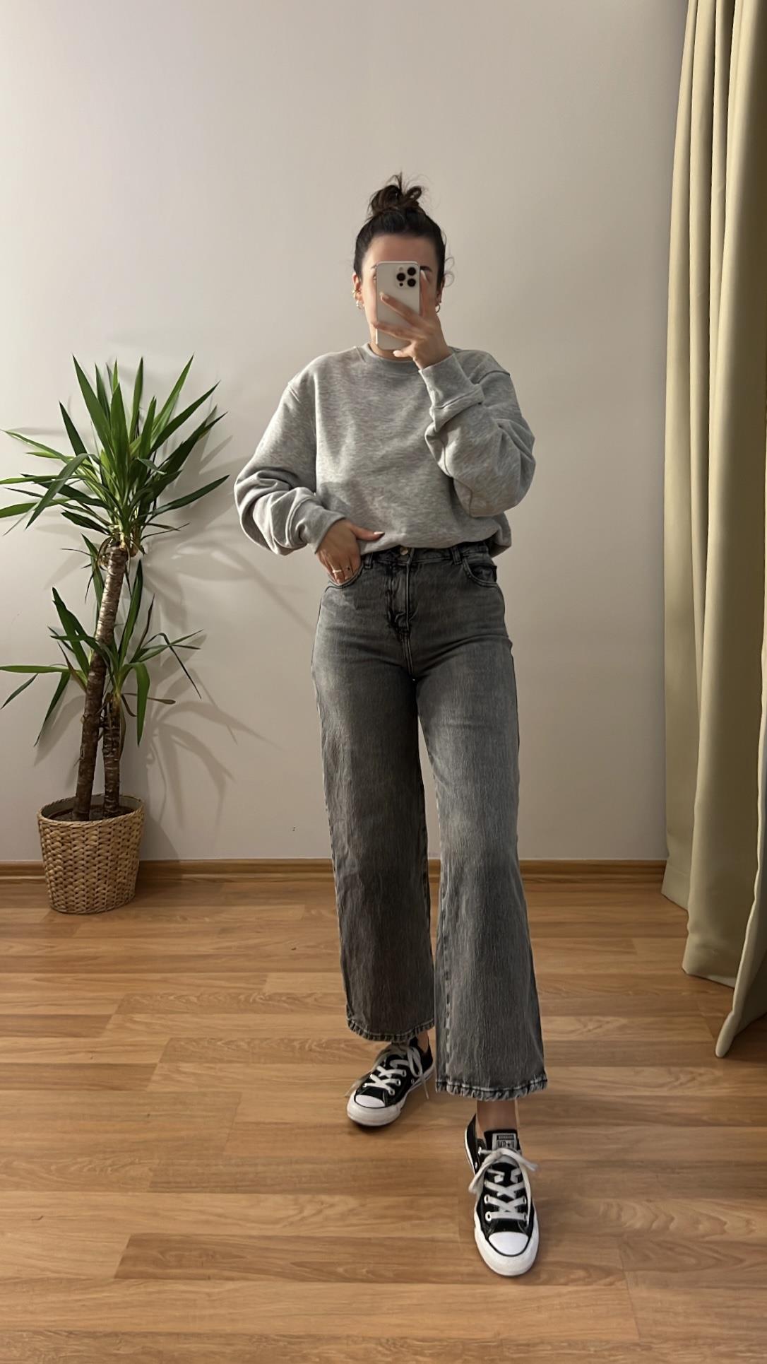 MARKA STRAIGHT YÜKSEK BEL RAHAT CROP JEAN