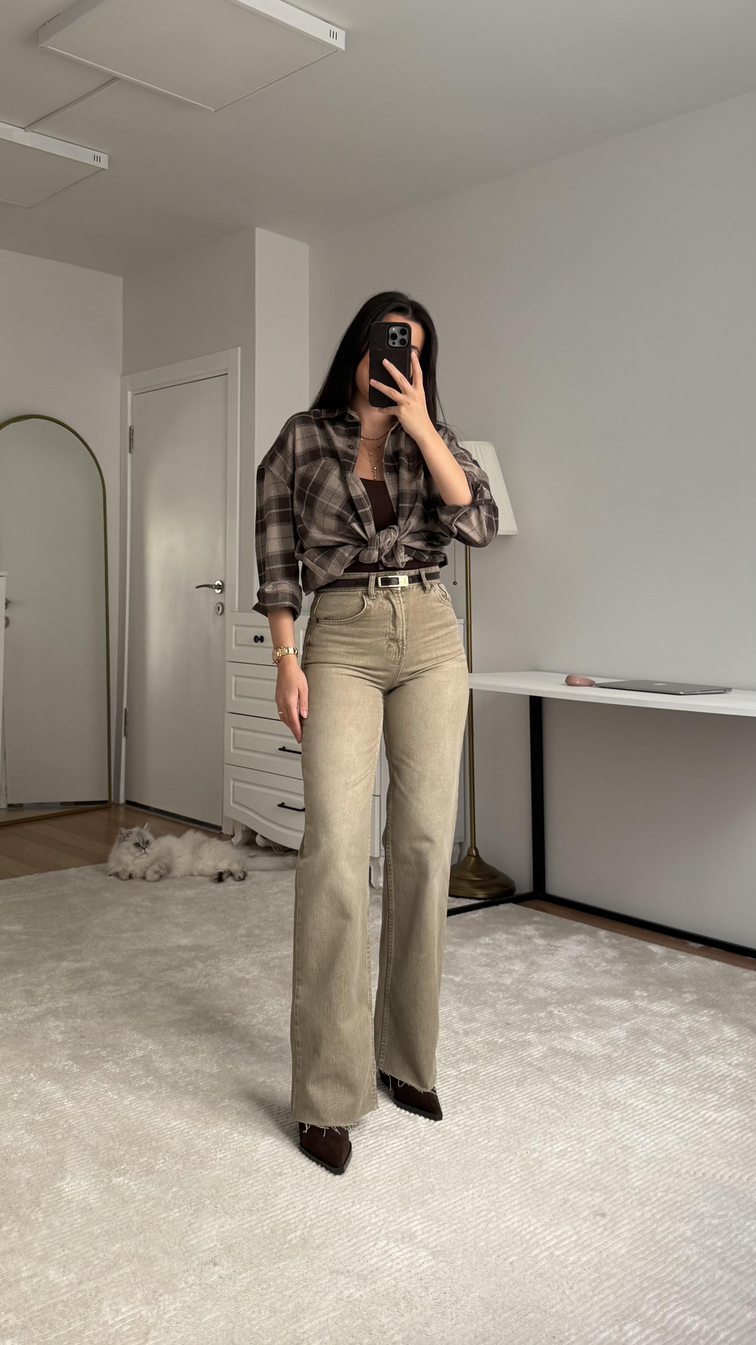 Marka Vizon Yıkamalı Straight Jen
