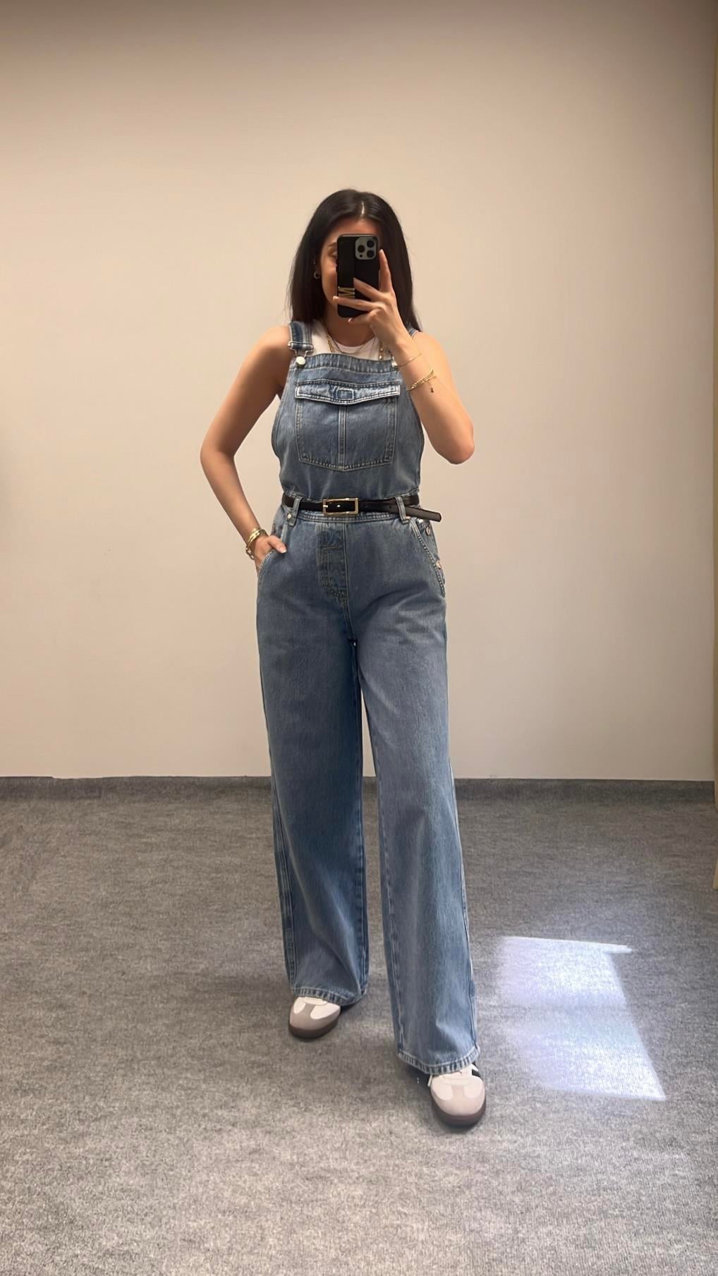 Marp %100 Organik Pamuk Denim Salopet