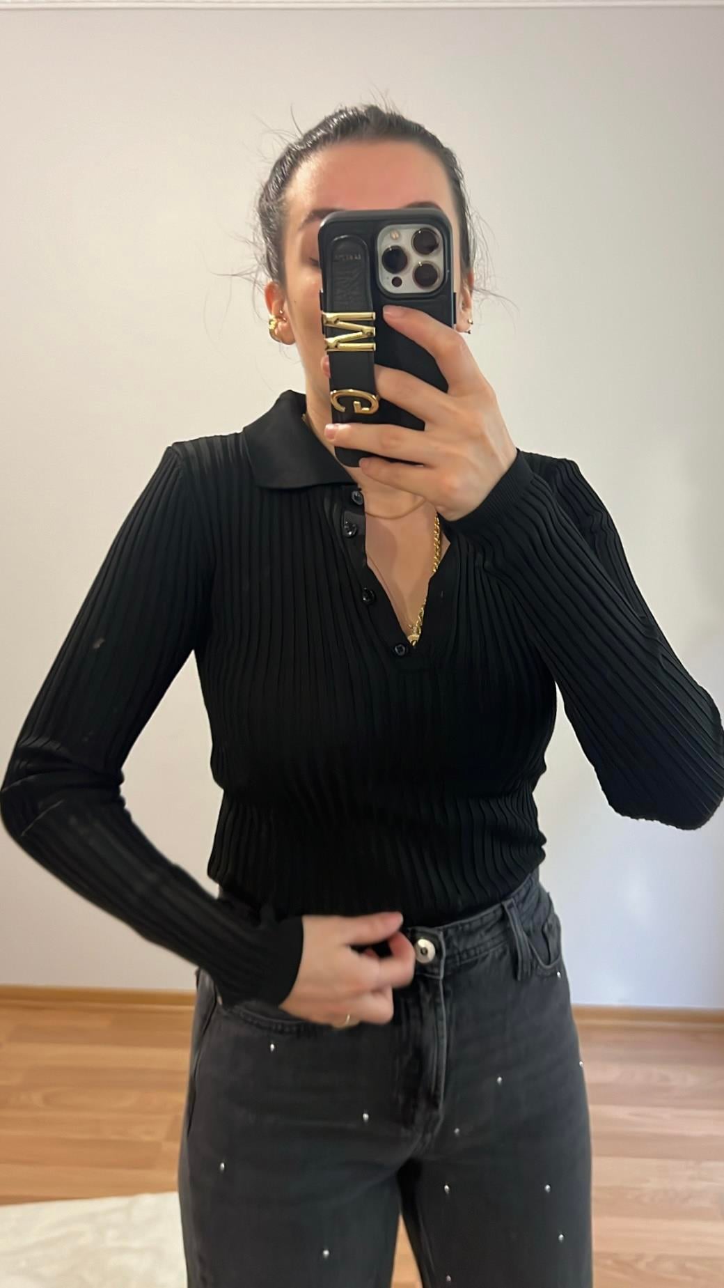 MD SİYAH POLO YAKA TRİKO