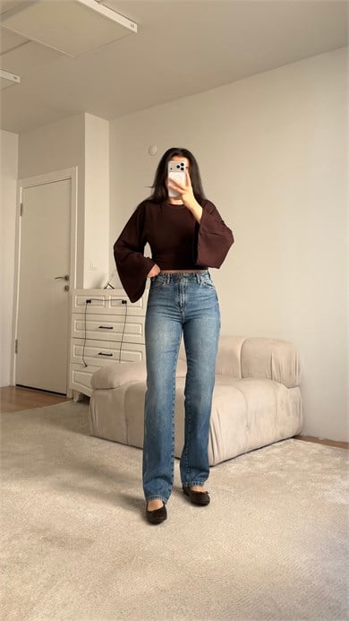 Mad Mavi Mom Fıt Jean