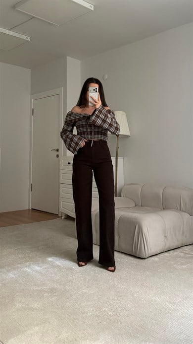 Marka Acı Kahve Düz Kesim Jean