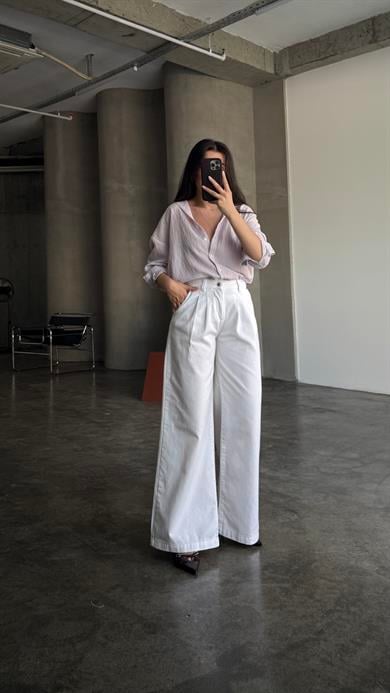 Marka Beyaz Palazzo Jean