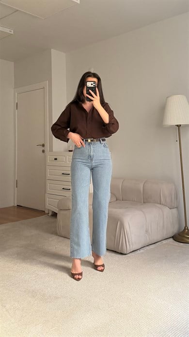 Marka Donuk Mavi Straight Fıt Jean