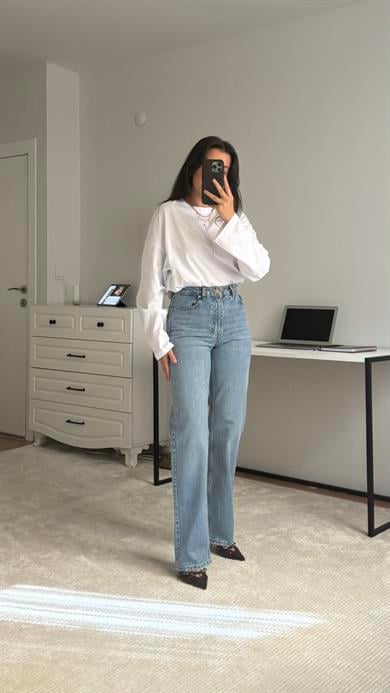 Marka Koyu Mavi Straight Jean