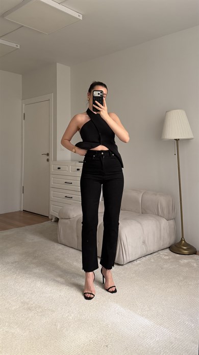 Marka Siyah Slım Straight Fit Jean