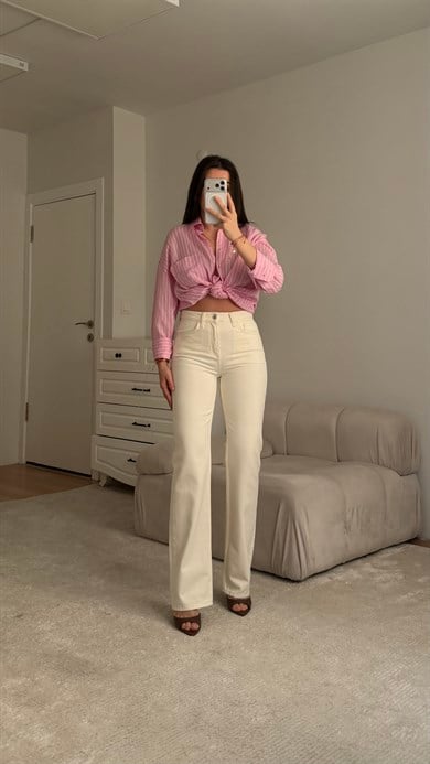 MN Mati Ekru  Düz Kesim Jean