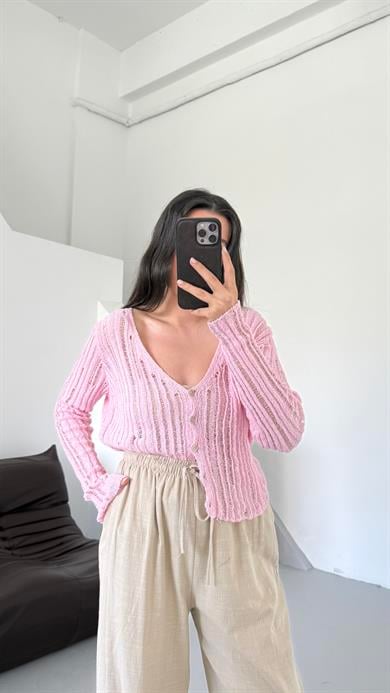 Natural Ajurlu Hırka