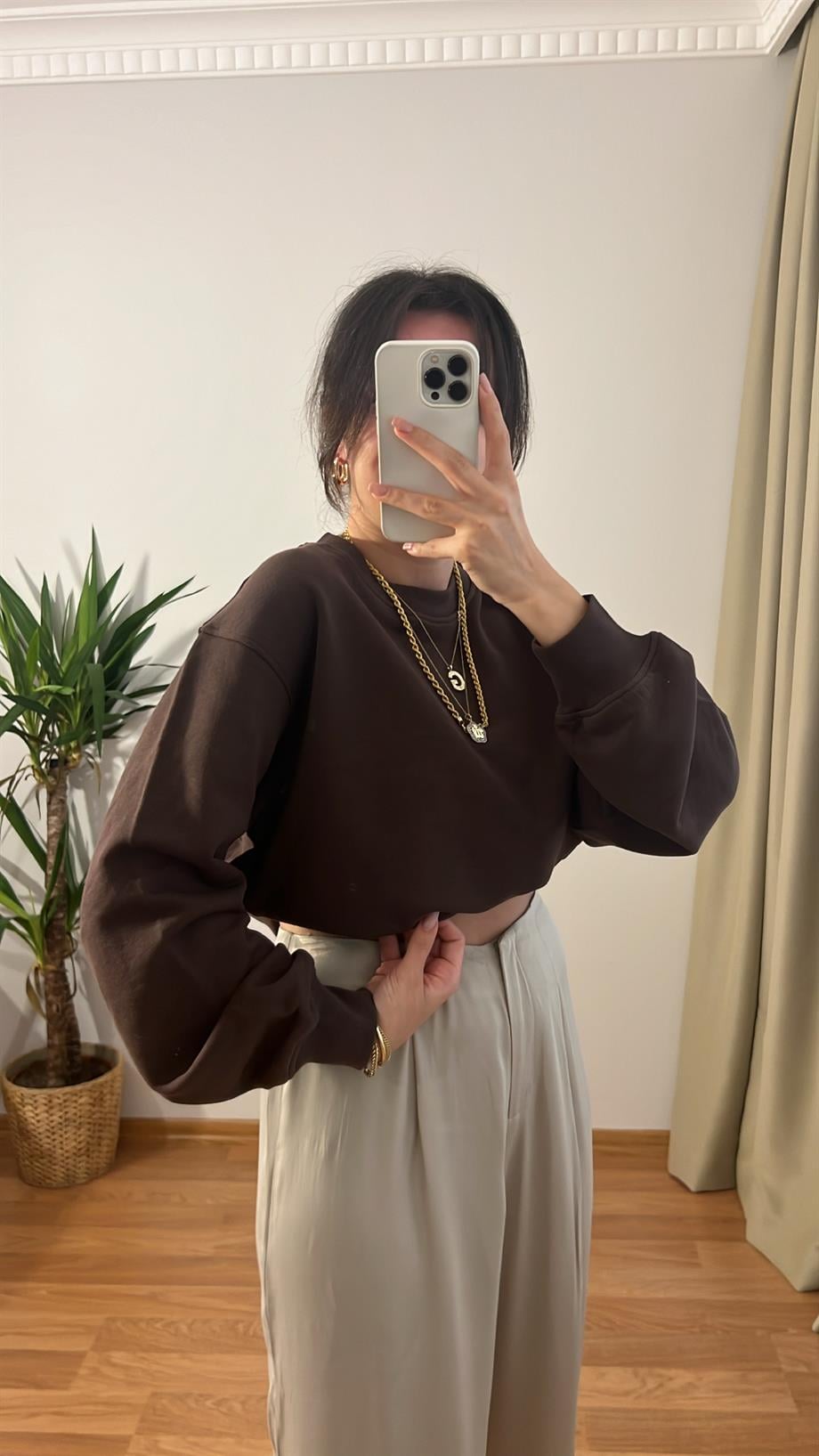 ACI KAHVE AKİ SWEATSHİRT