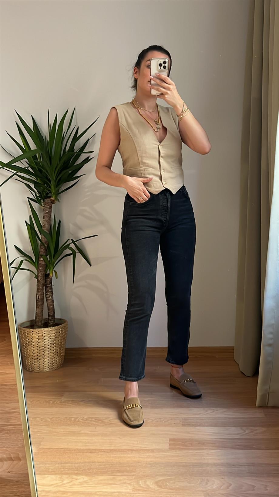 AGOL LANA VINTAGE MOM FIT JEAN