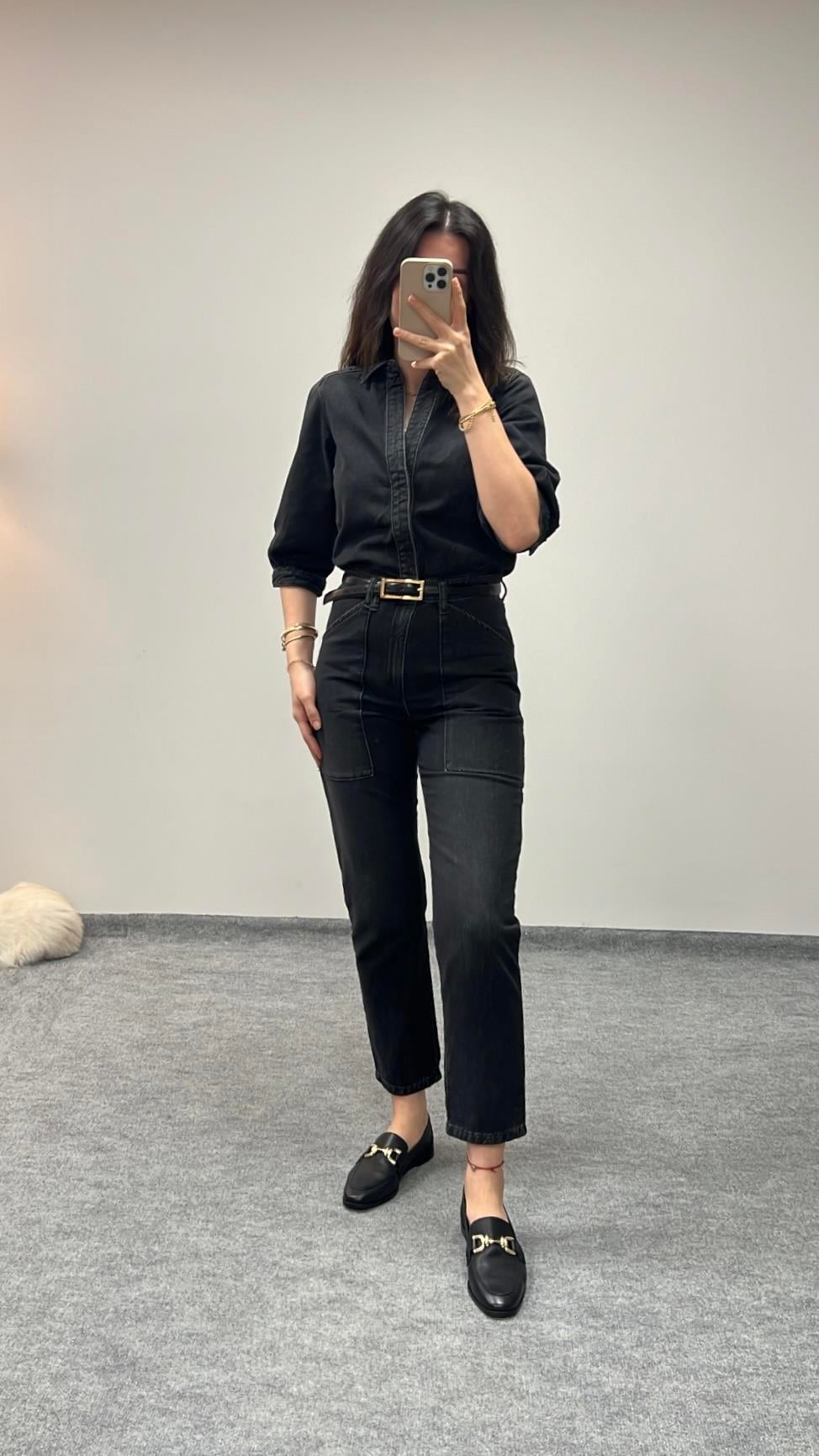 BAHS ANTRASİT DENIM TULUM