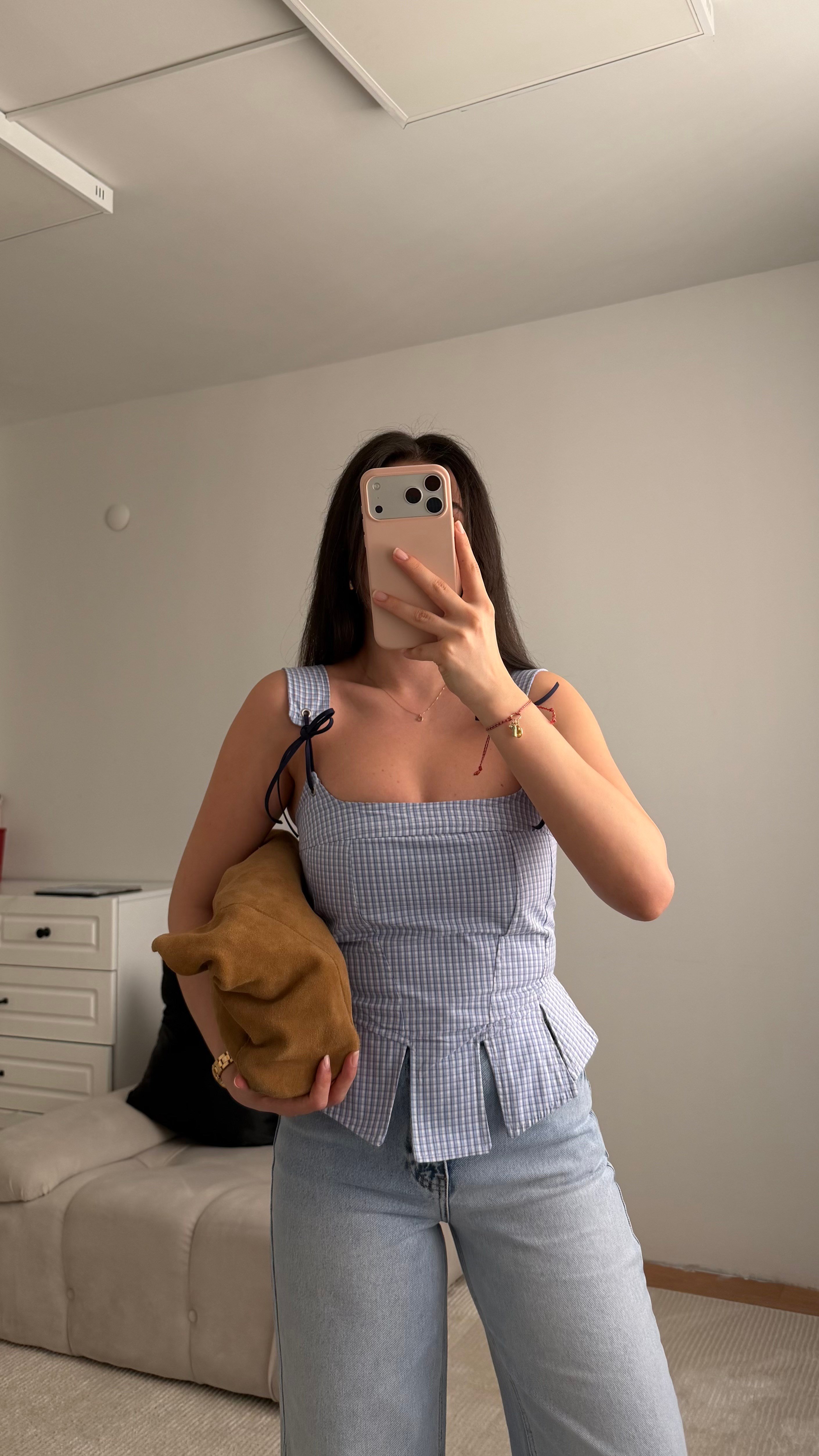 Bebe Mavi Peplum Pötikare Korse