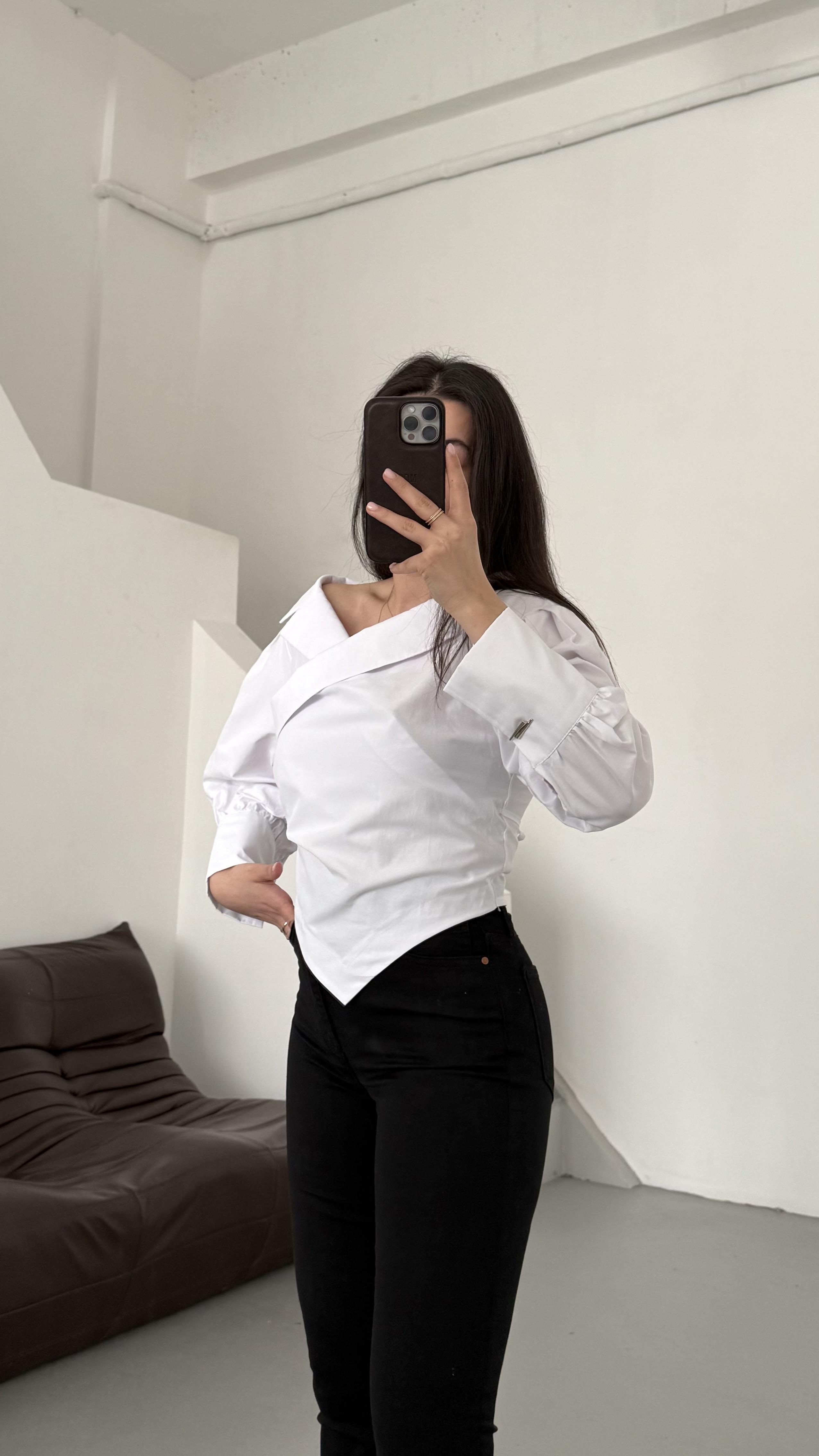 Beyaz Tasarım Poplin Gömlek