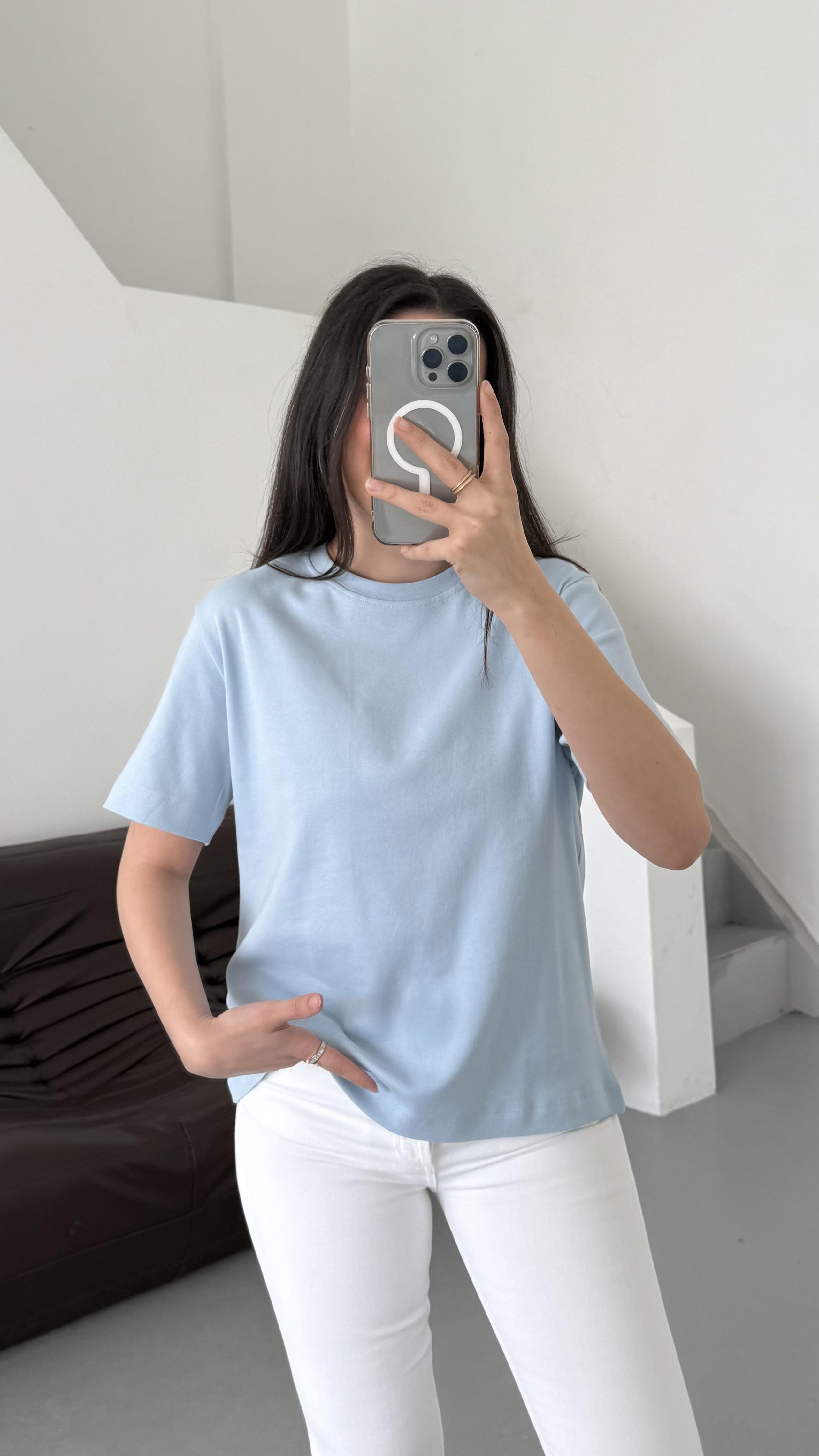 Cas Bebek Mavi Basıc Tişört