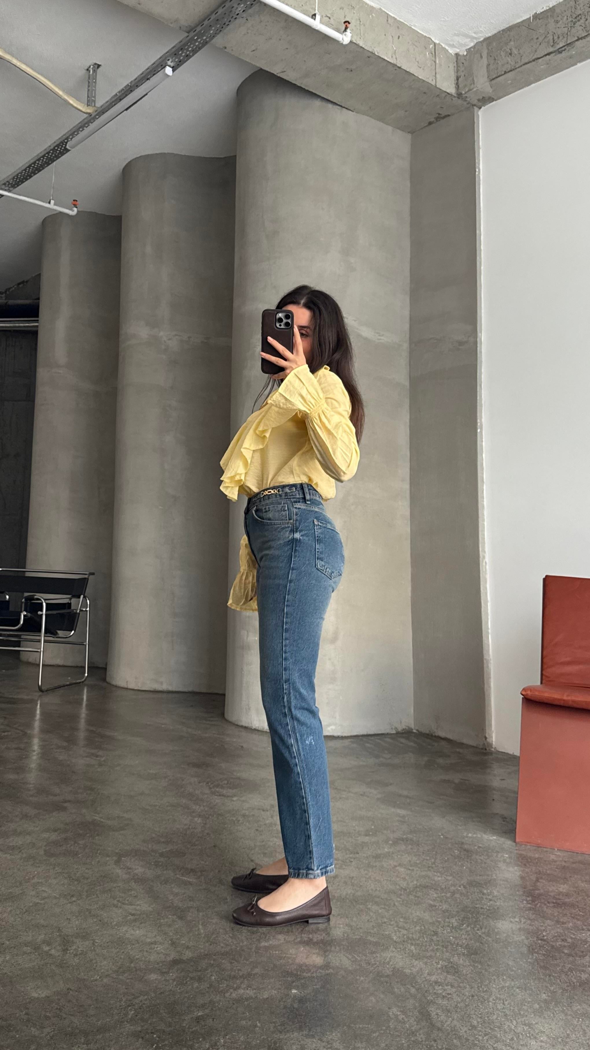 Cas Vintage Akseuar Detaylı Straight Jean