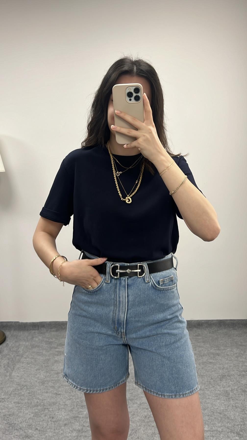 CAST DENİM MOM FIT ŞORT