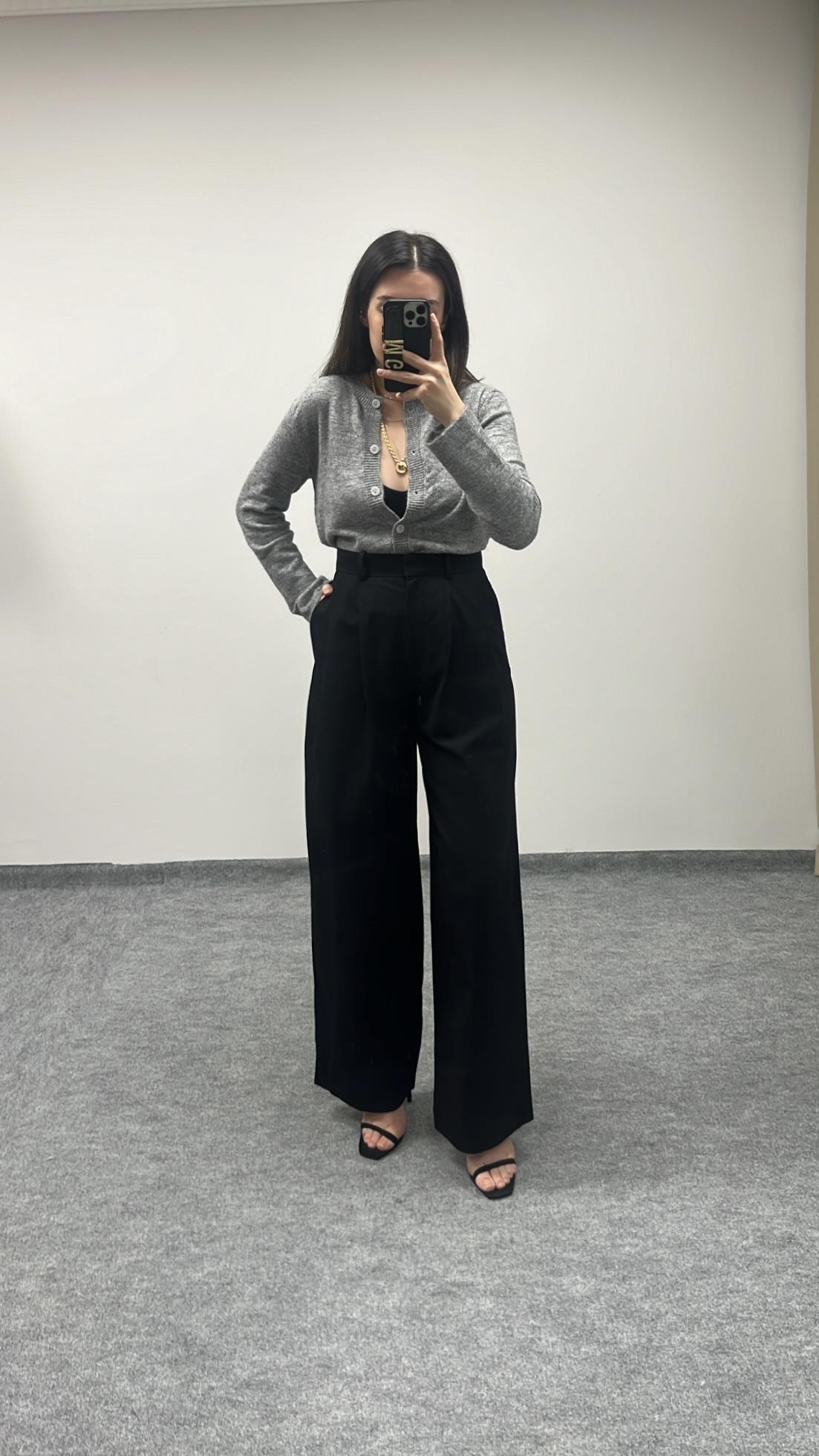 CAST PREMIUM WIDE-LEG YÜN PANTOLON