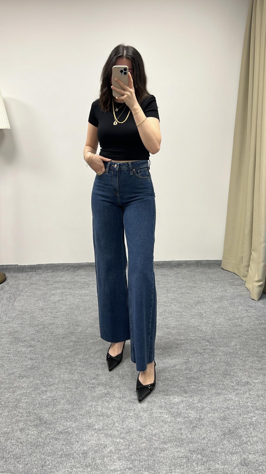 CO'S KOYU MAVİ WİDE LWG JEAN