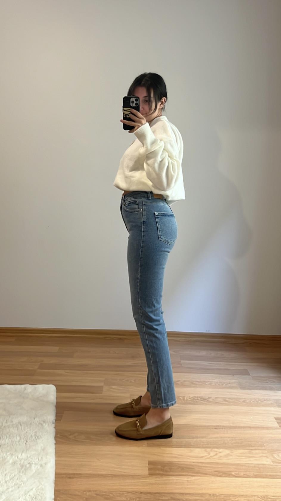 DNY YÜKSEK BEL MOM FIT JEAN