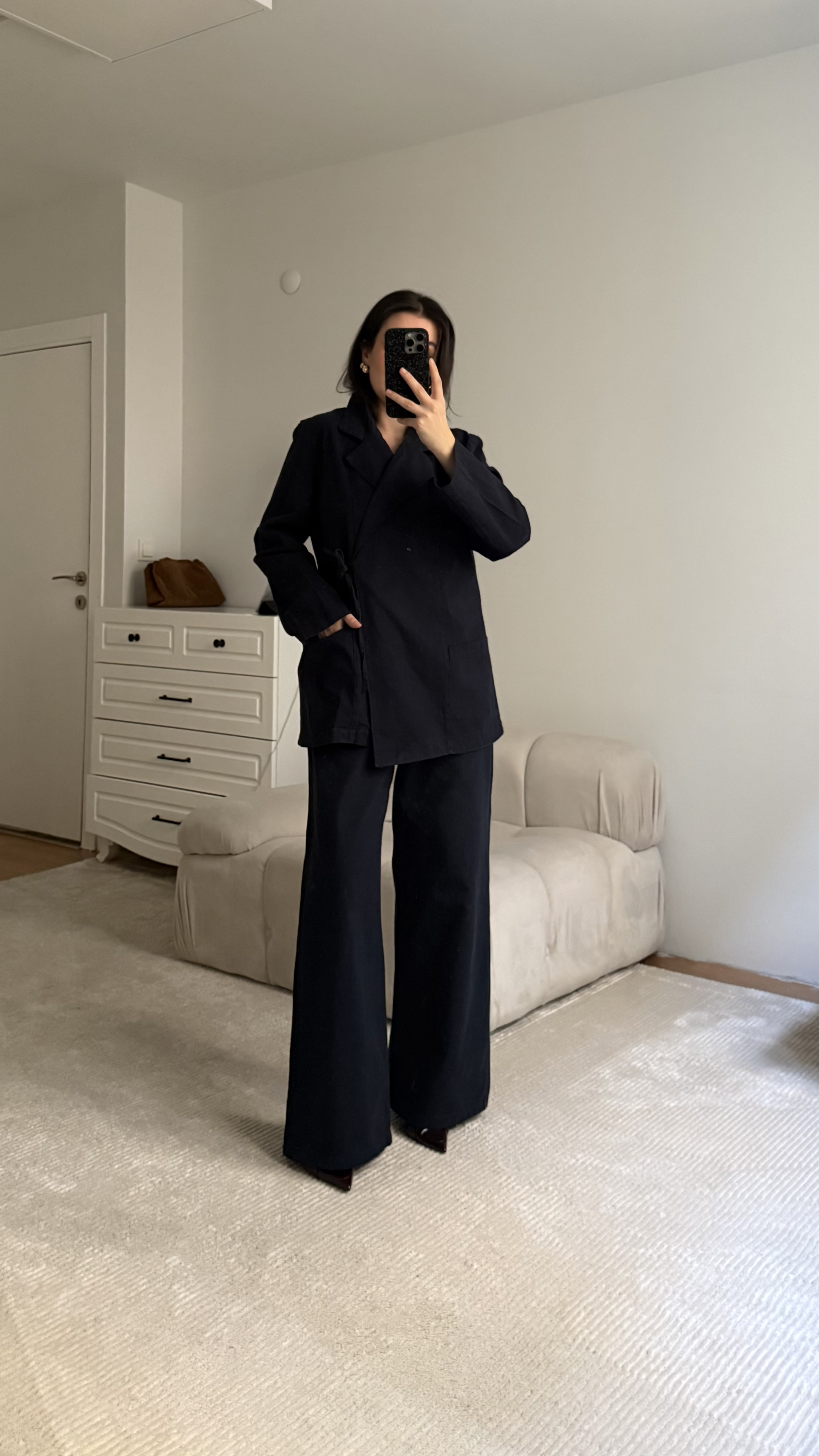 Gabardin Yandan Bağlamalı Takım