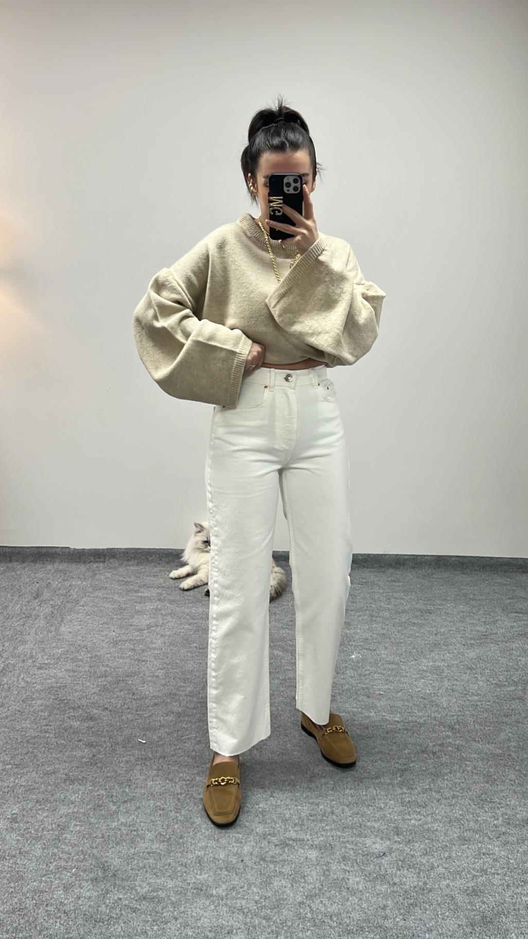 GİNA BEYAZ STRAIGHT JEAN 