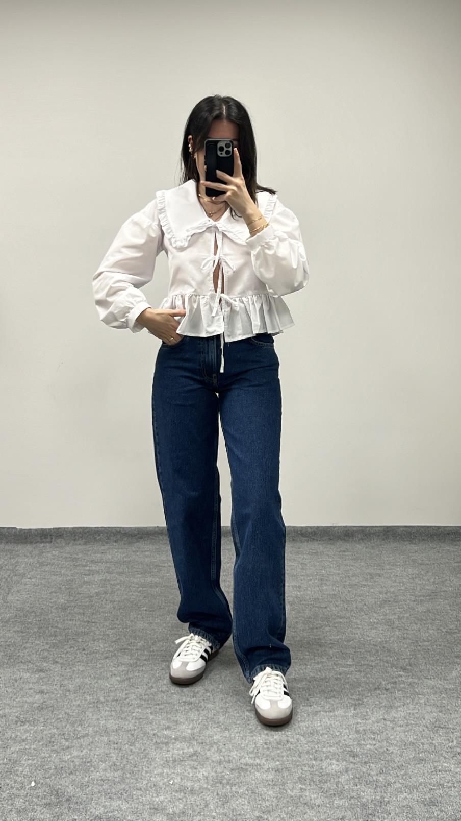 Gina Laci Orta Bel Boyfıt jean