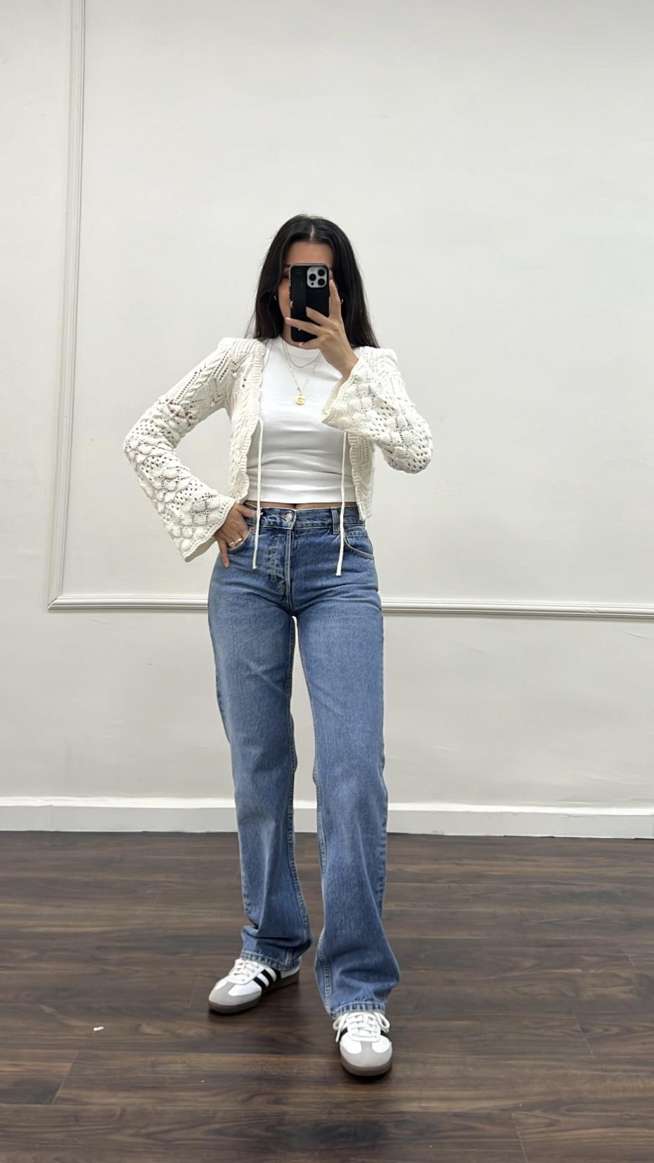 Go Mavi Orta Bel Straight Fıt Jean