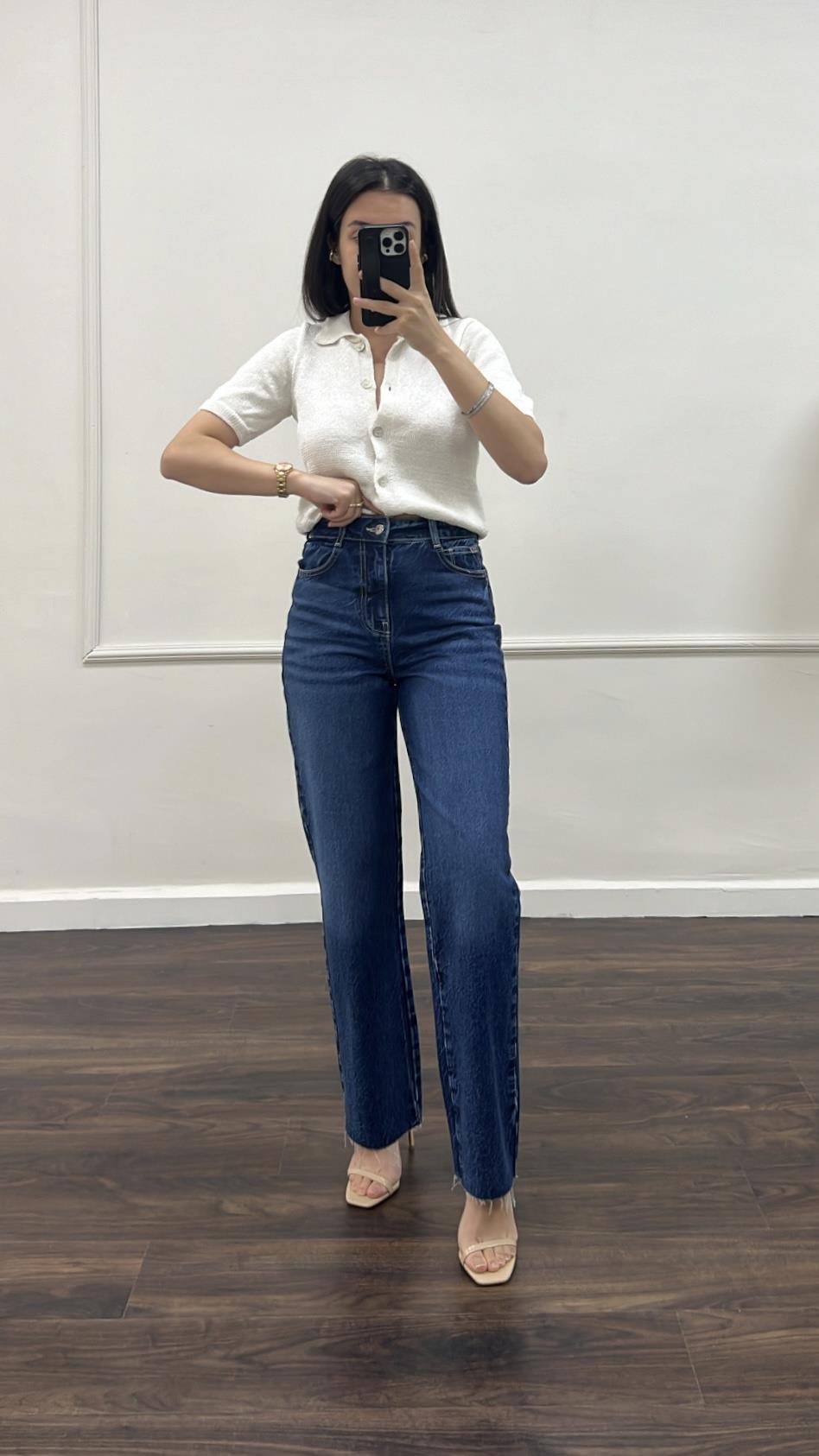 Go Yıkamalı Laci Straight Fit Jean