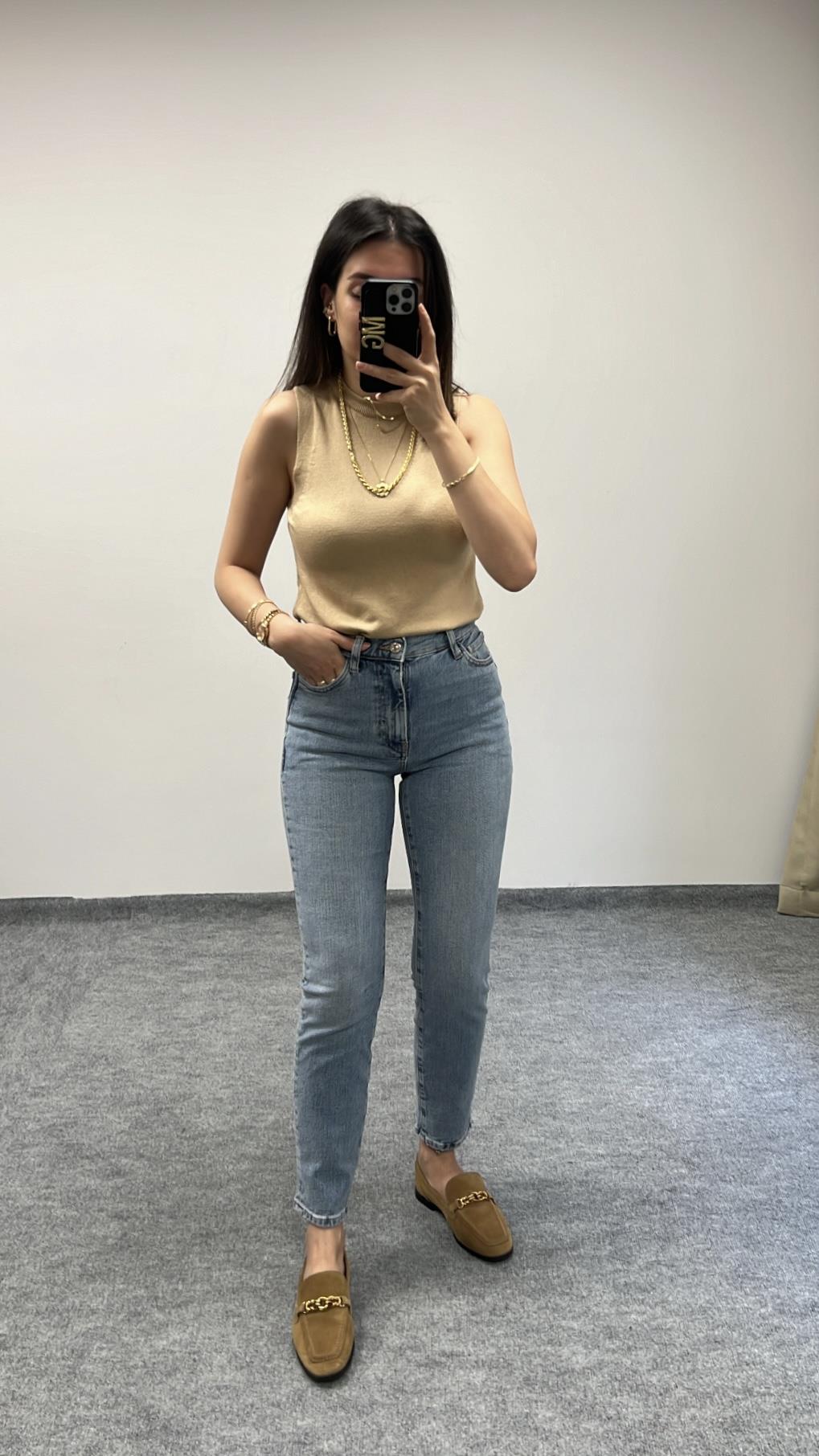 GO2 MAVİ BOYFIT JEAN