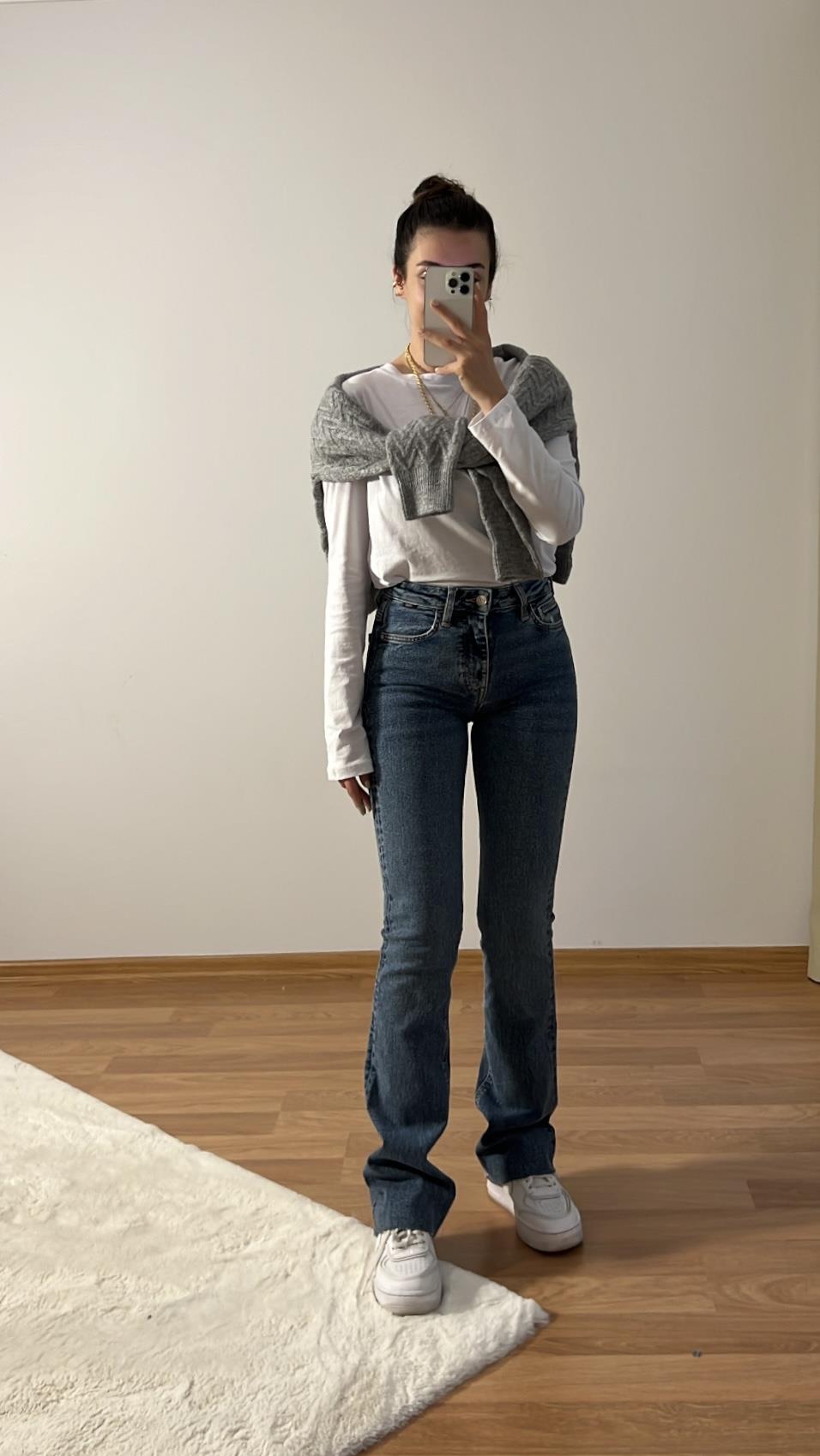 INDIGO MAVİ M FLARE JEAN