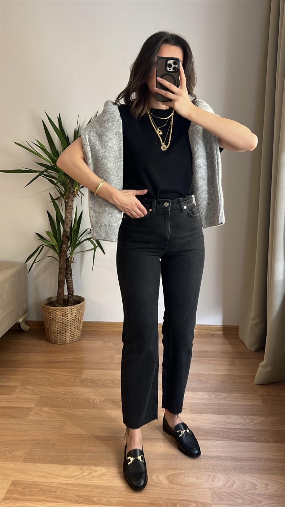 IRENE ANTRASİT STRAIGHT JEAN