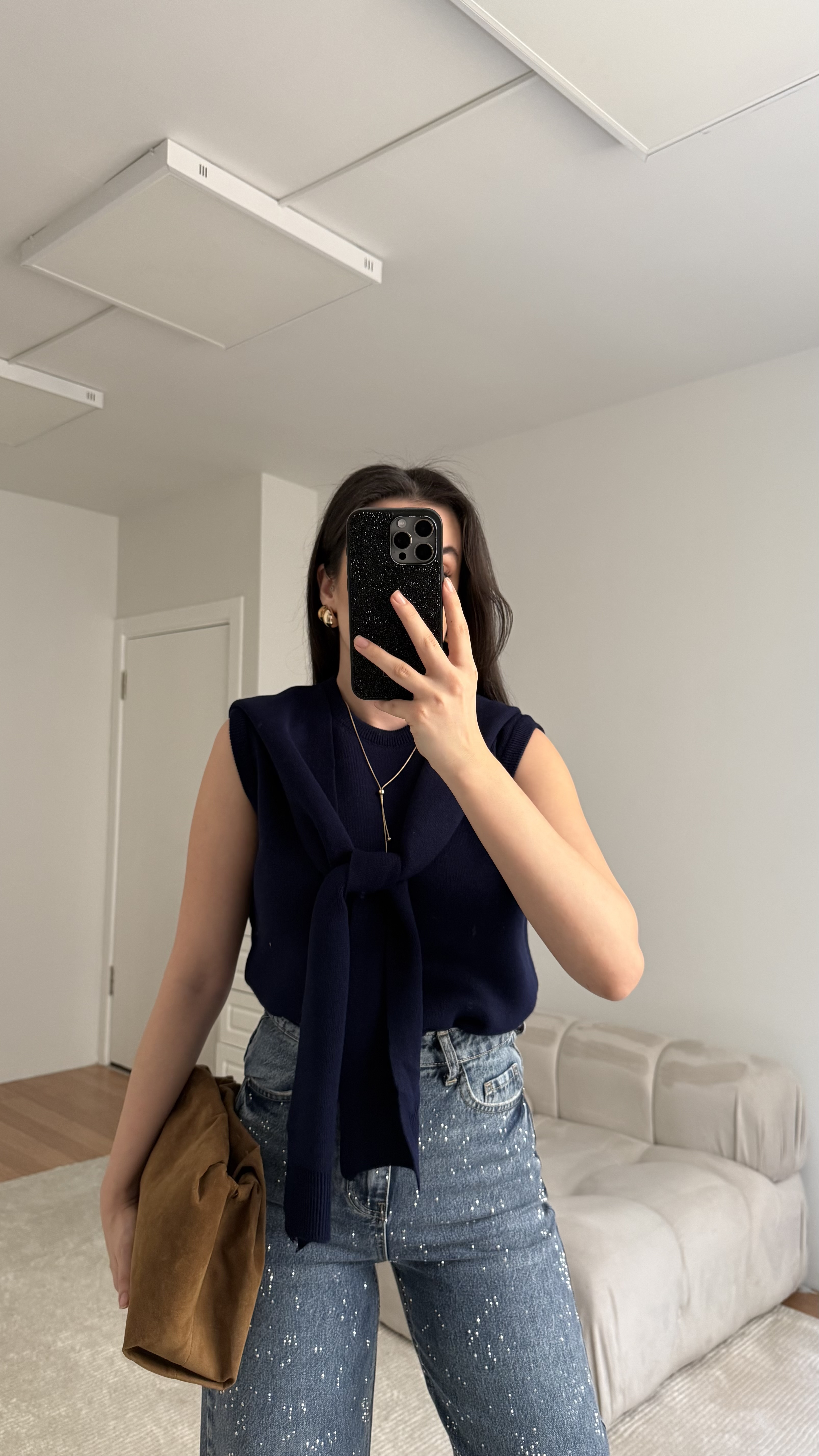 Laci Kolsuz Şal Bağlama Triko