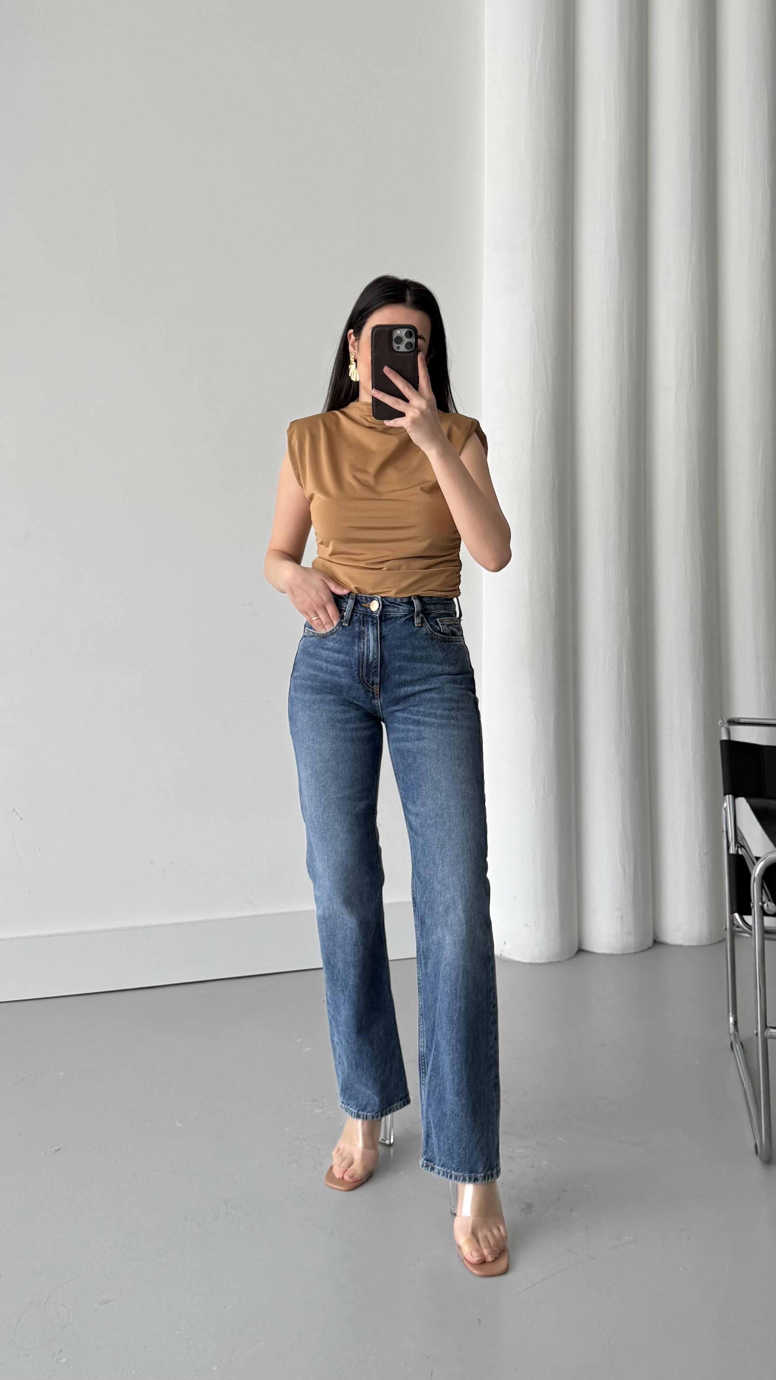 Landi Koyu Mavi Straight Jean 