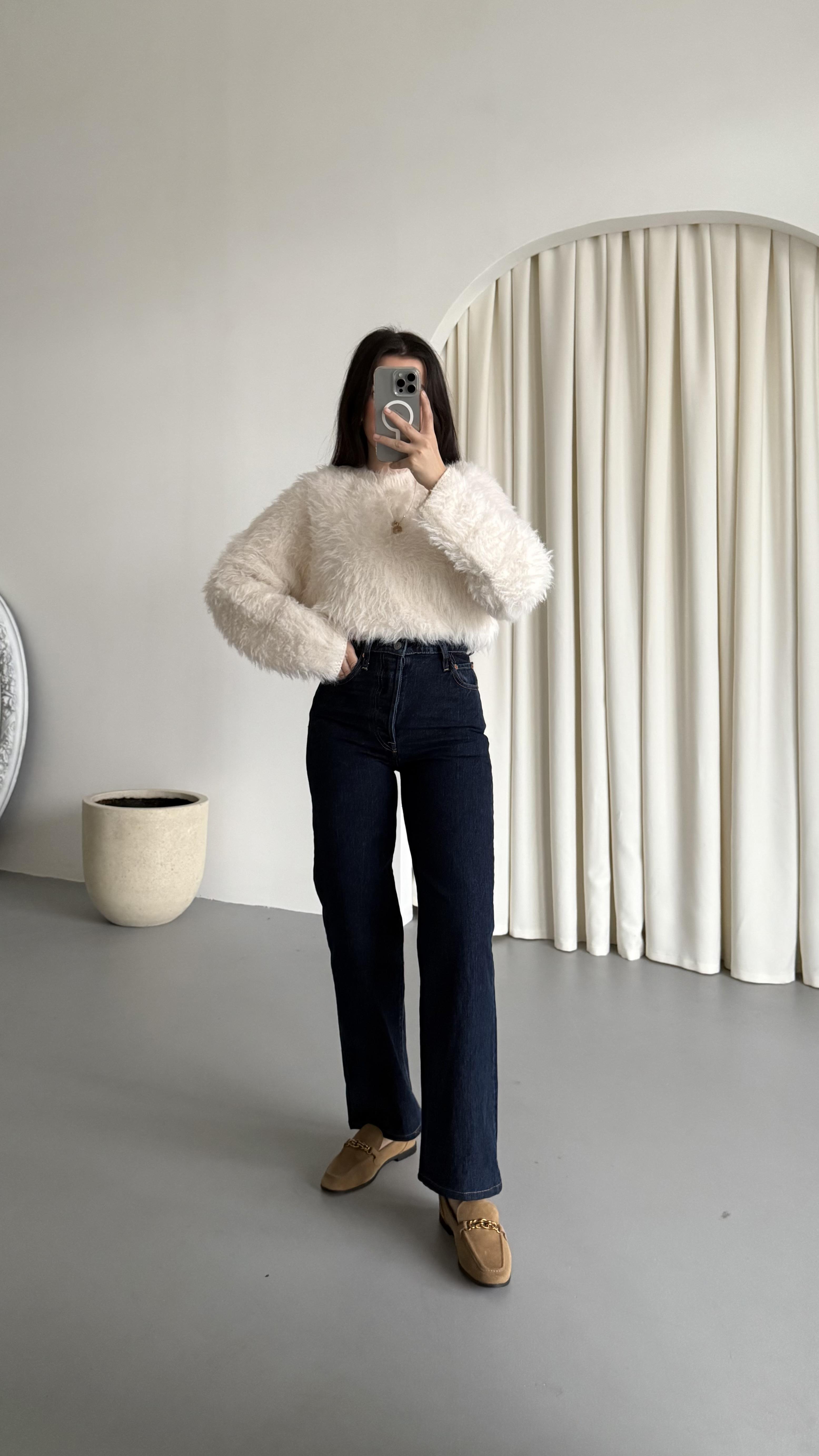 Lavli Koyu Laci Denim Straight Fit Jean