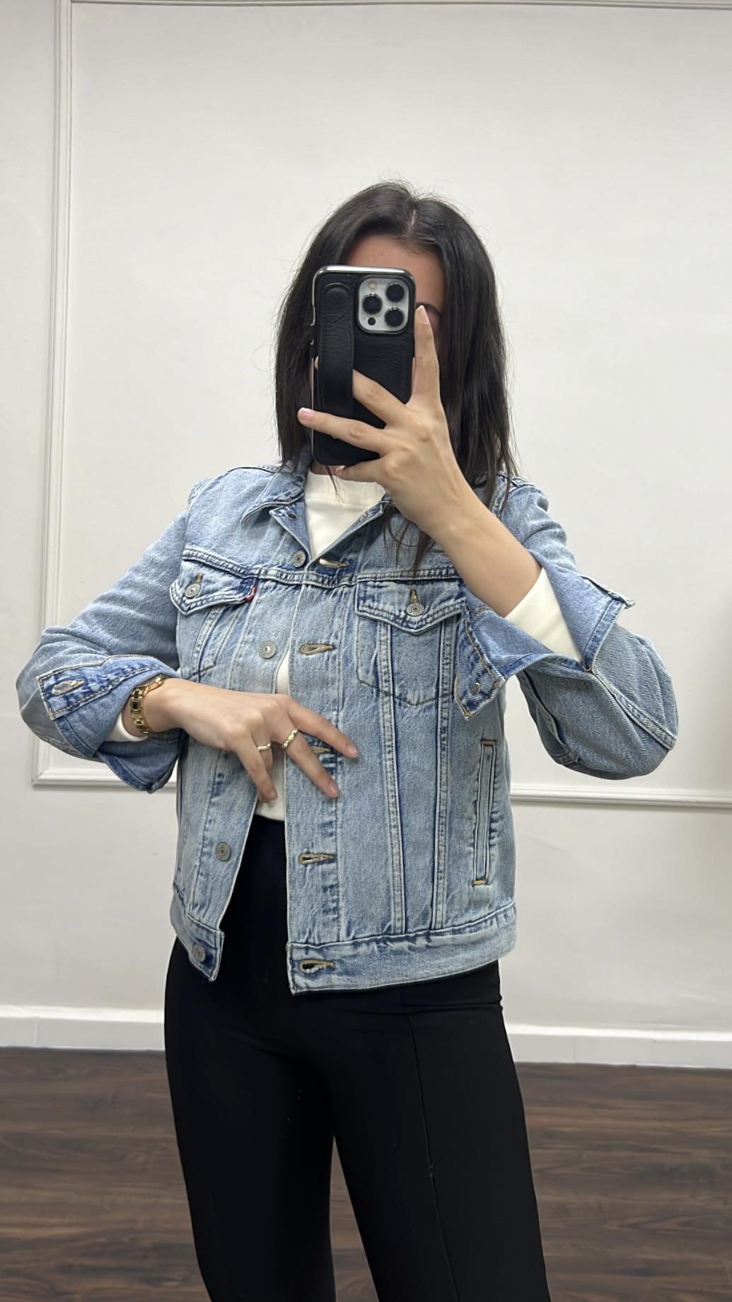 Lavli Premıum Mavi Denim Ceket