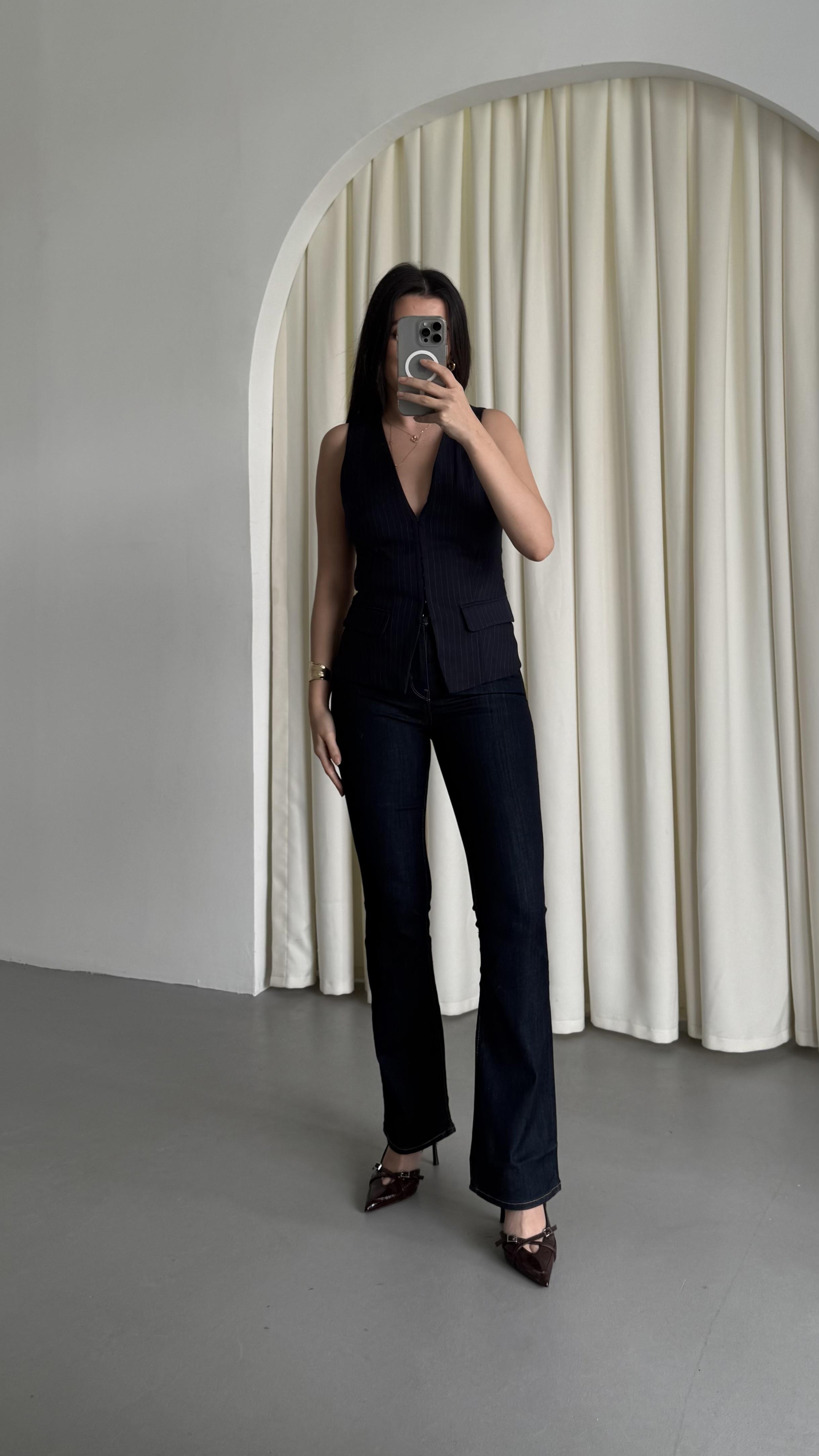 Lavli Yoğun Laci Bootcut Jean