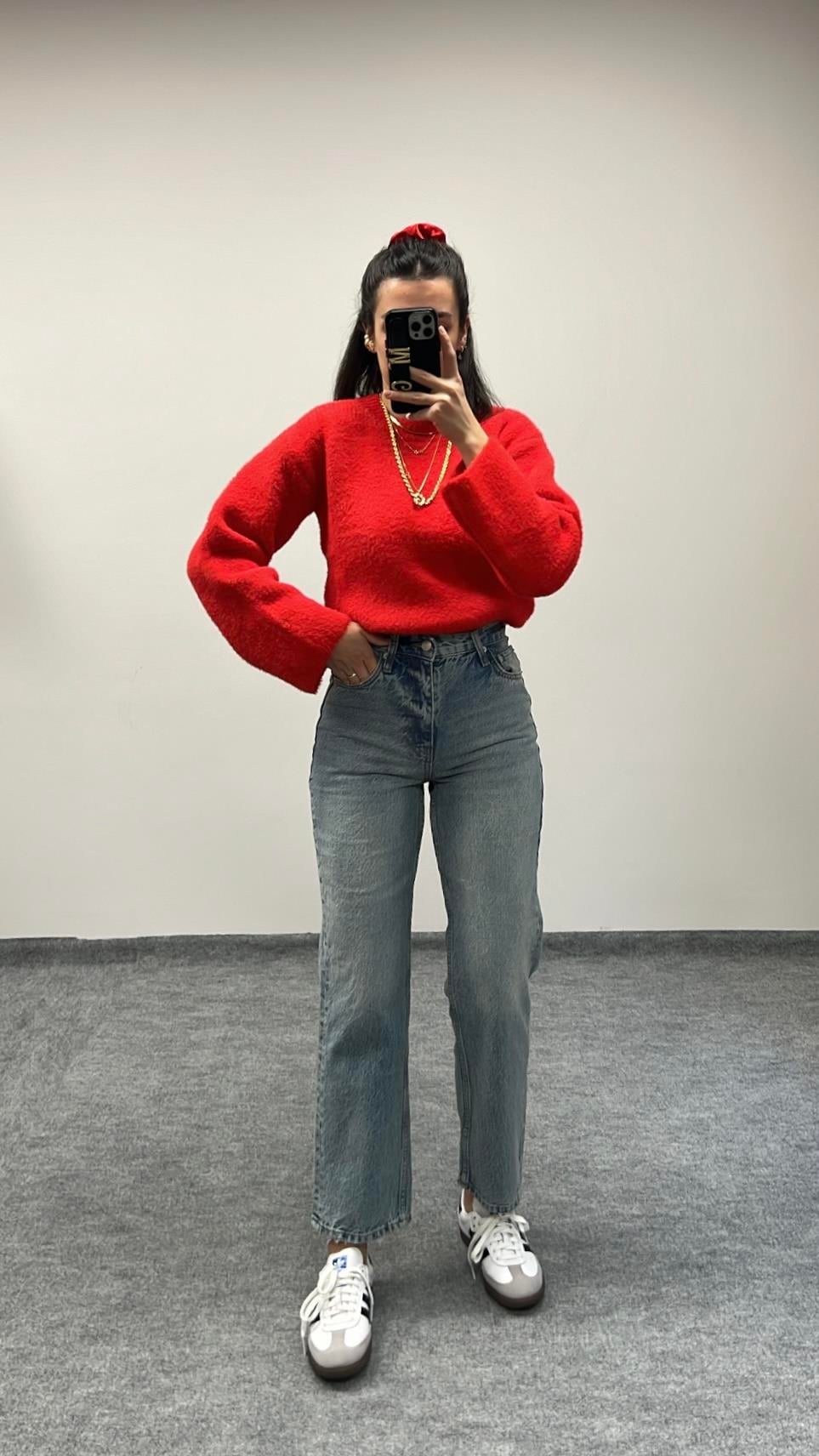 LIME YIKAMALI STRAIGHT JEAN