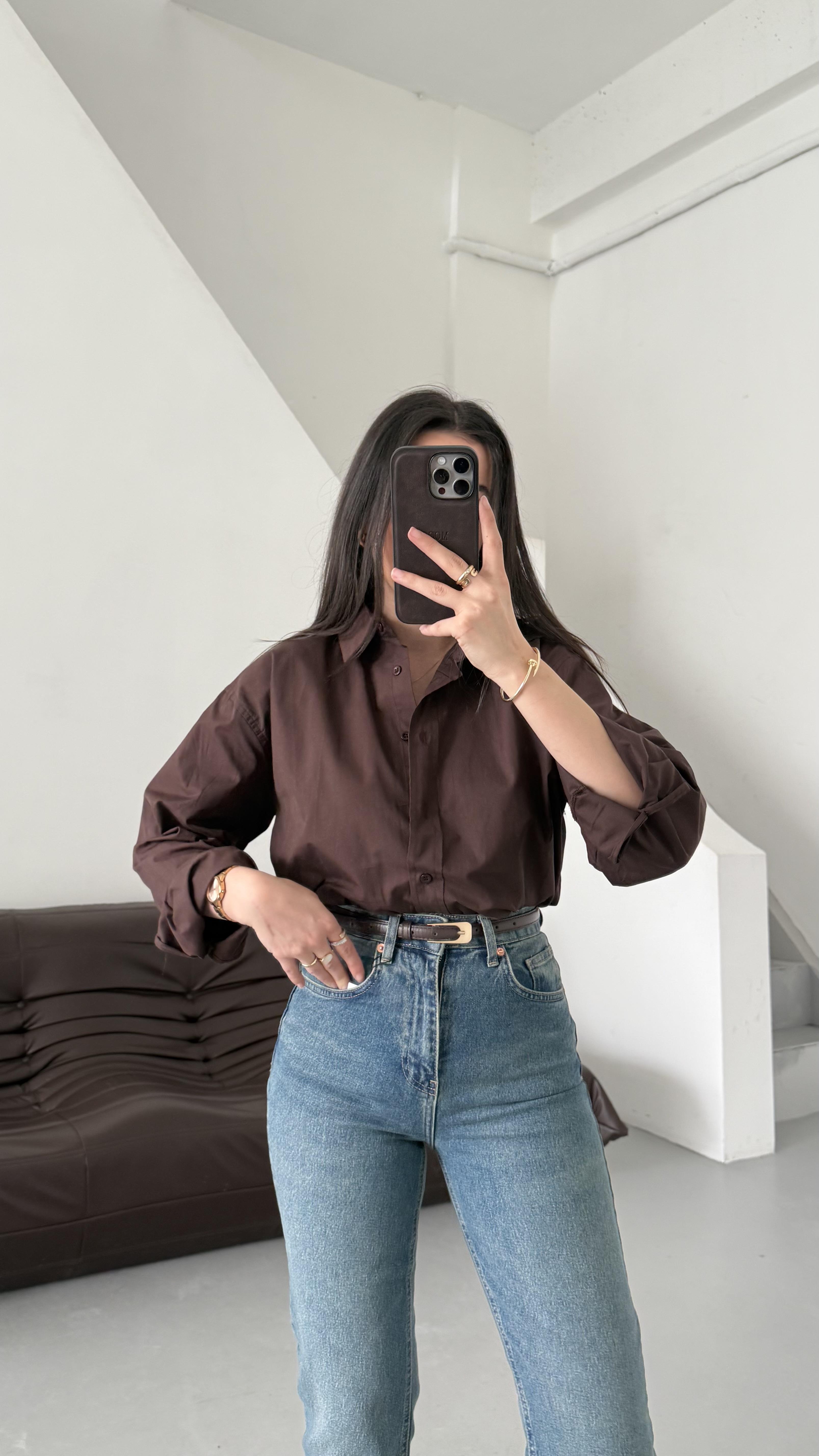 Mad Acı Kahve Basıc Poplin Gömlek