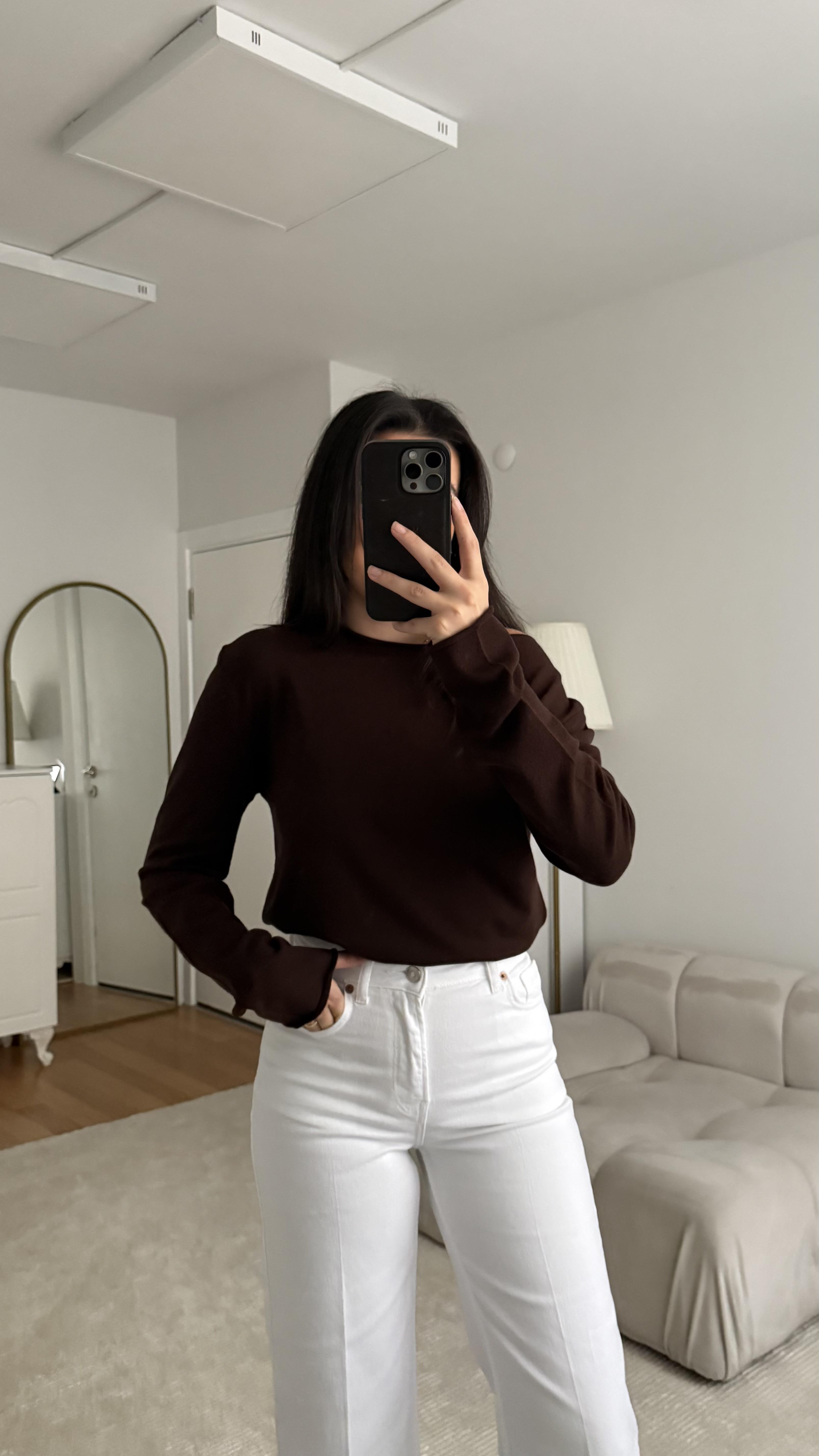 Mad Acı Kahve Kayık Yaka Kazak