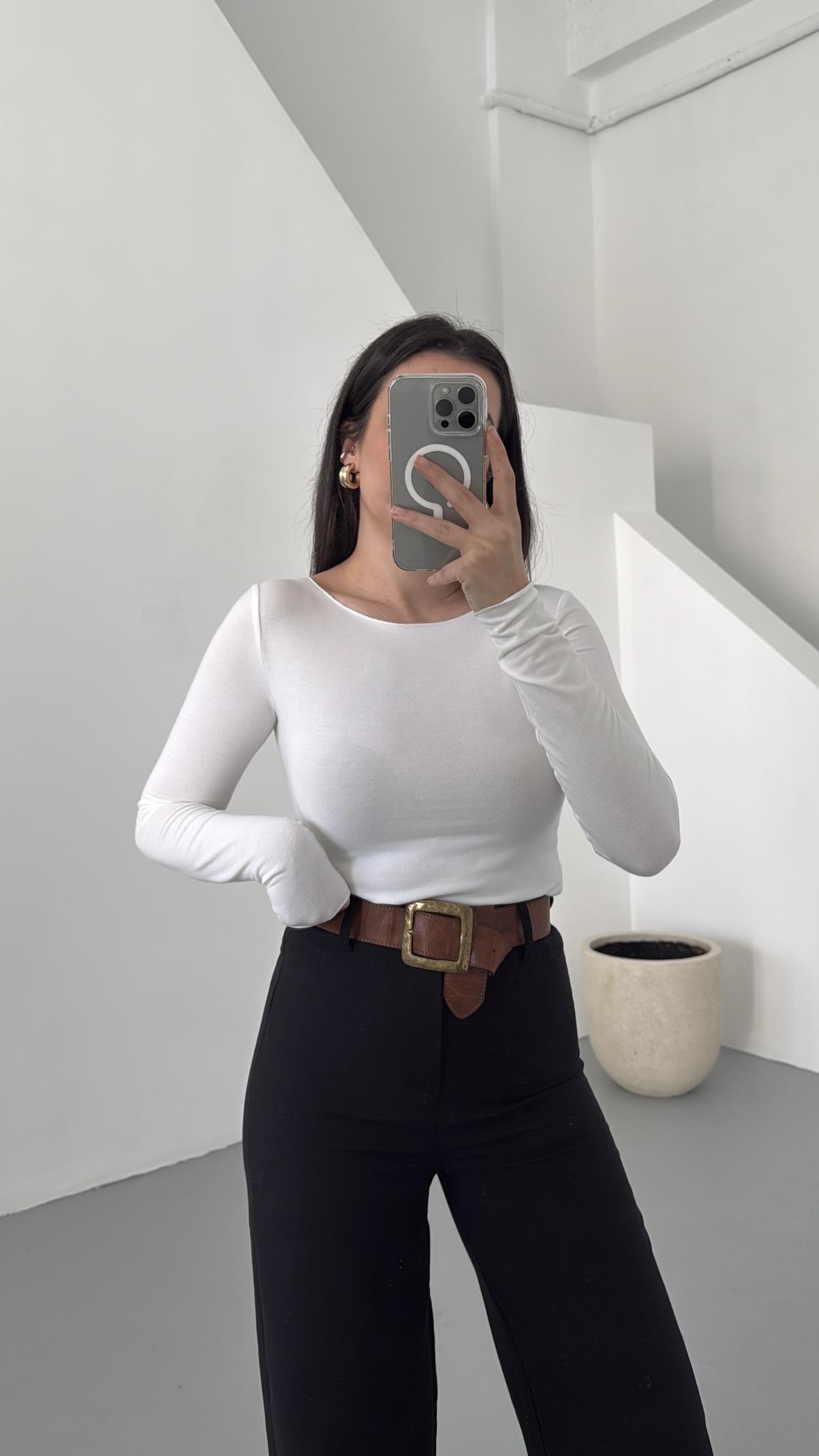 Mad Kaşmir Karışımlı Basıc Bluz