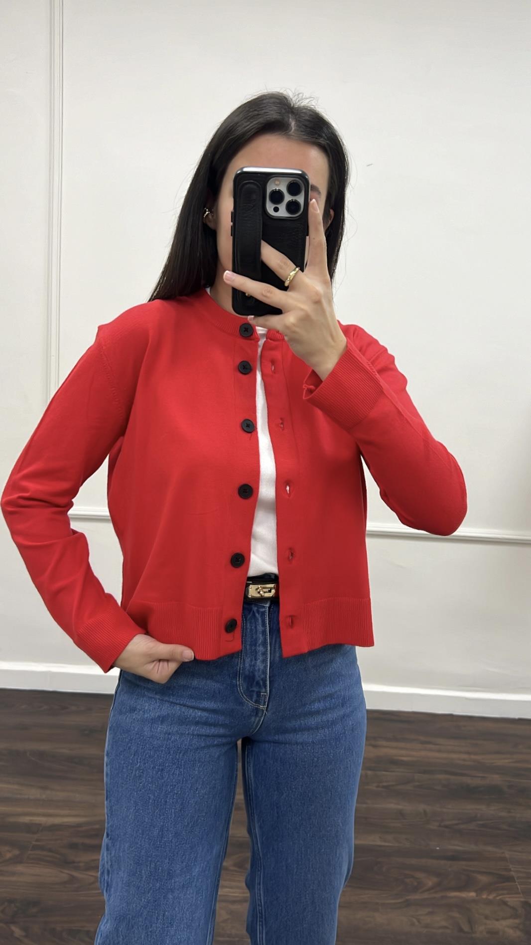 Mad Kırmızı Yumoş Hırka