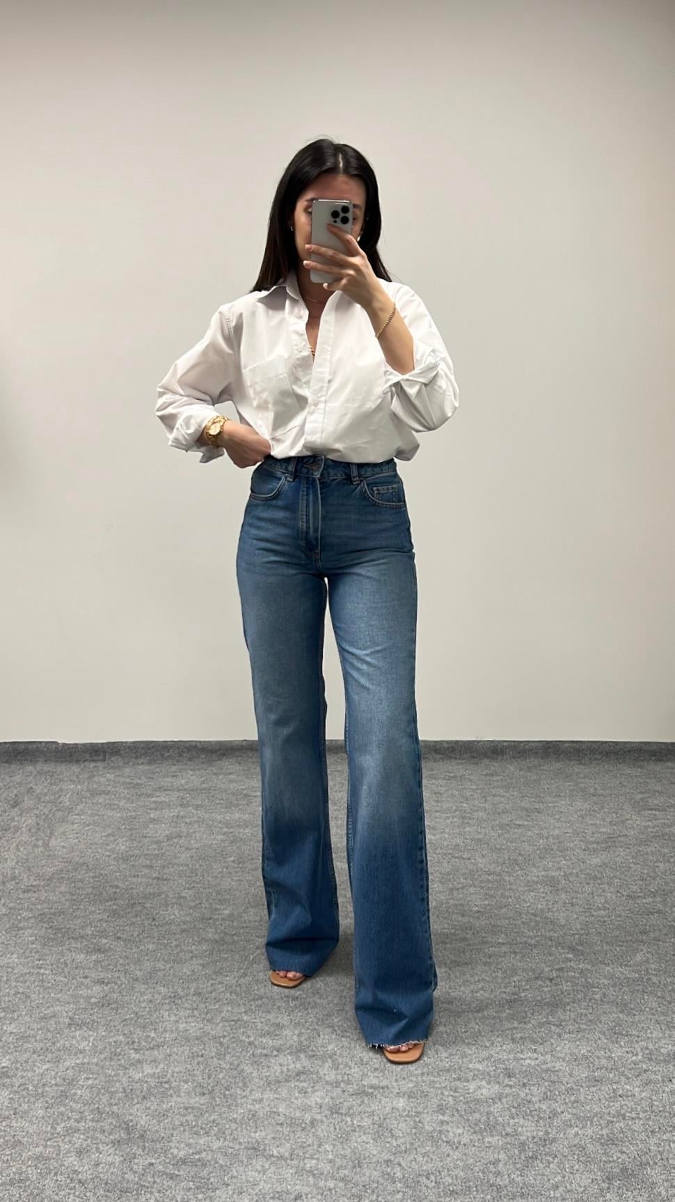 MAD MAVİ PREMIUM WİDE LEG JEAN