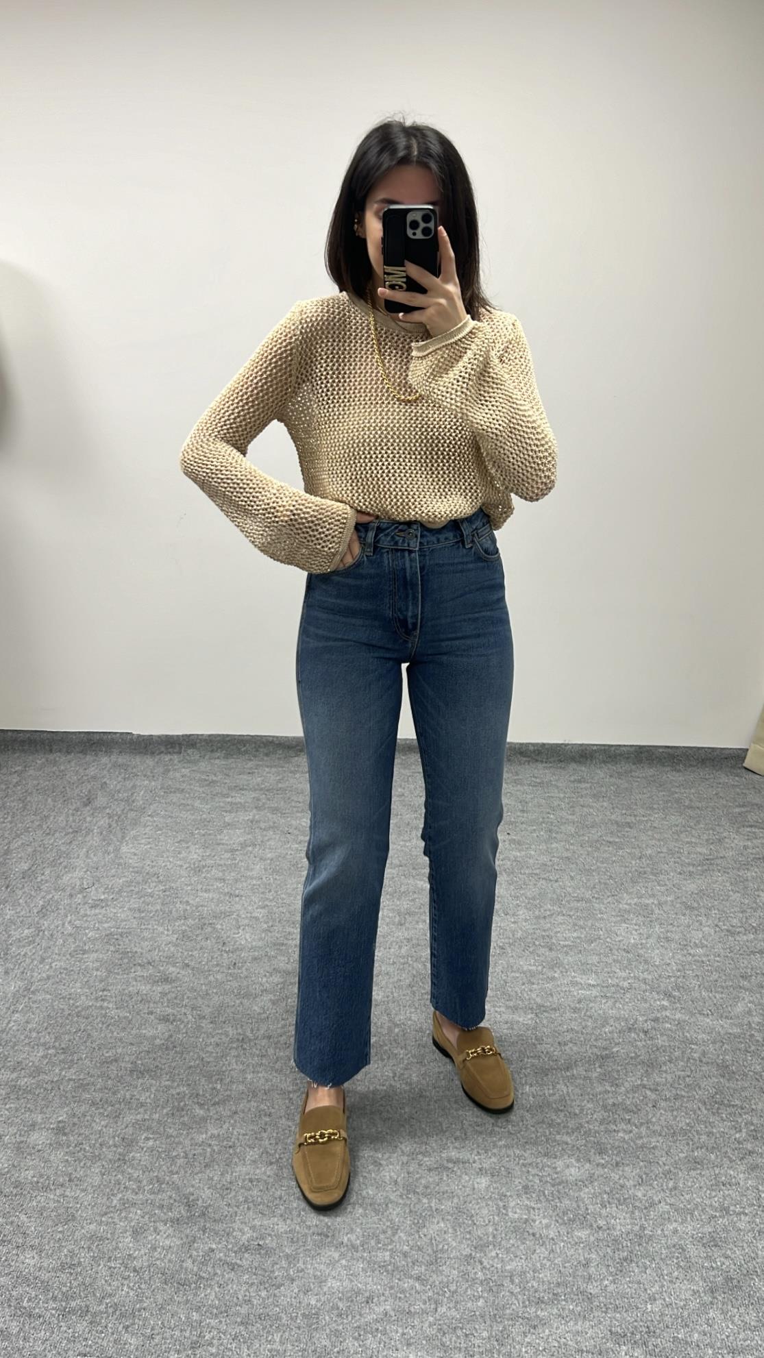 MAD MAVİ YÜKSEK BEL STRAIGHT JEAN